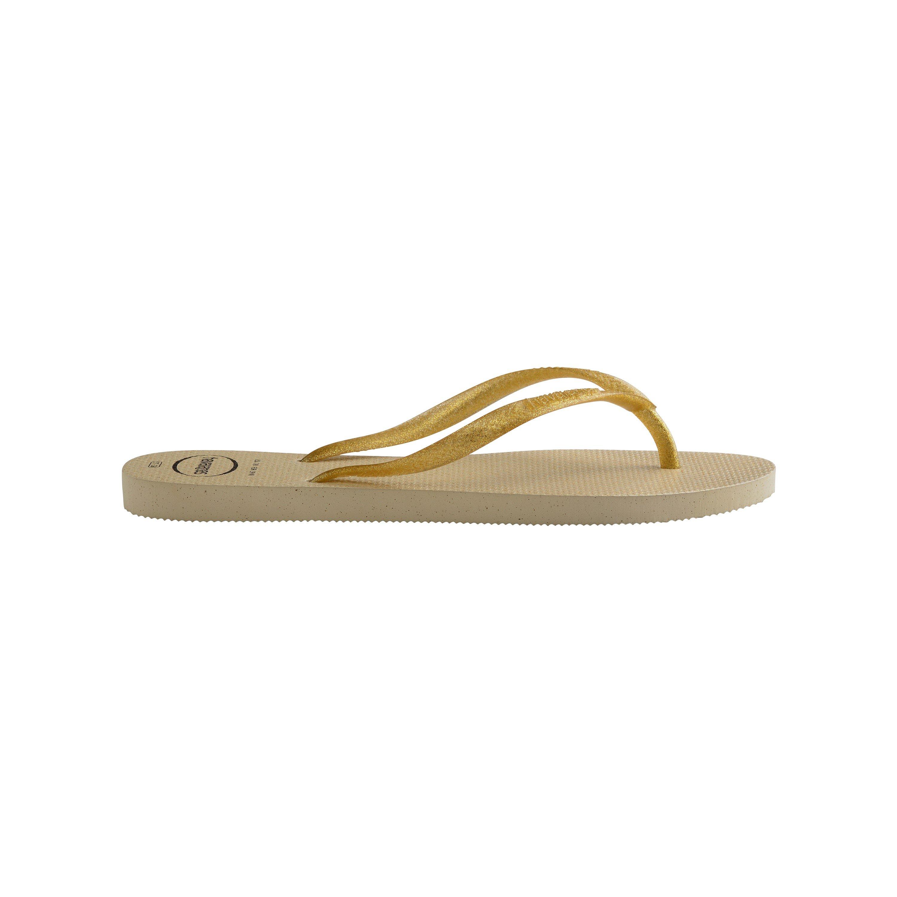 Havaianas  Kids Slim Gloss Flip Flops Sand Grey - 1/2
