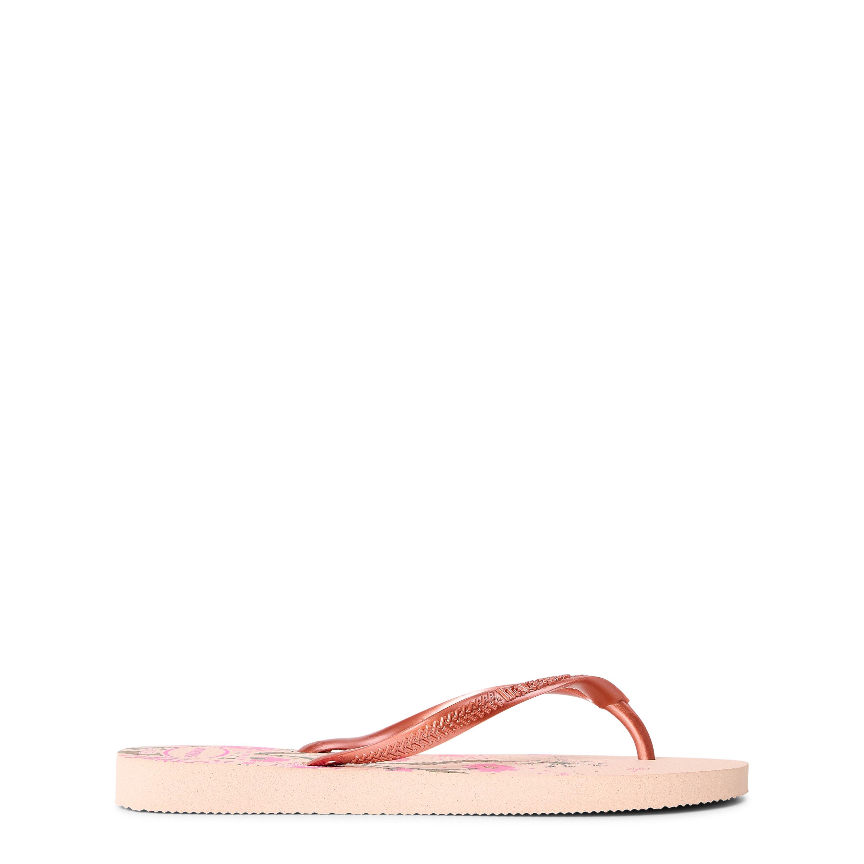 Rose/Blush/Rosa - Havaianas - Hav. Slim Organic Ballet Rose/Golde Flip Flops Unisex Kids - 1