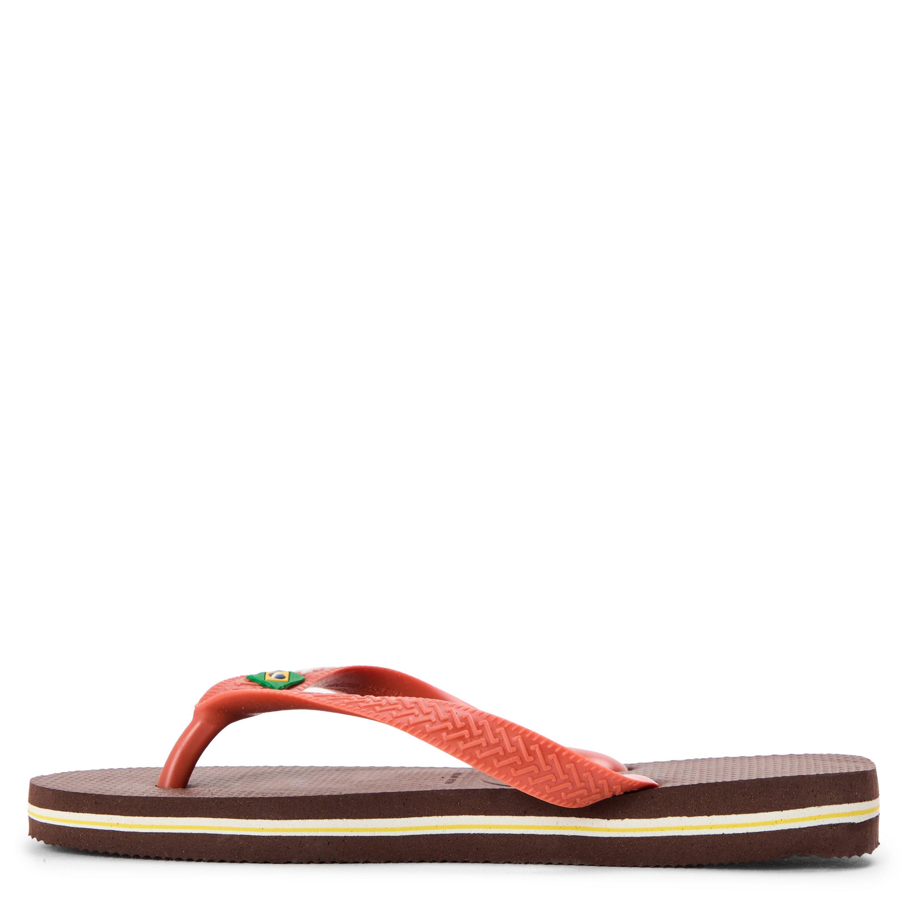 Marron/Céramique - Havaianas - Hav. Brasil Logo Dark Brown/Ceramic Flip Flops Unisex Kids - 2