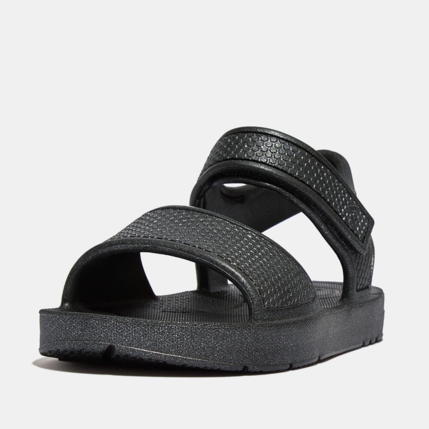 Black - Fitflop - iQushion Shimmer Sandals - 2