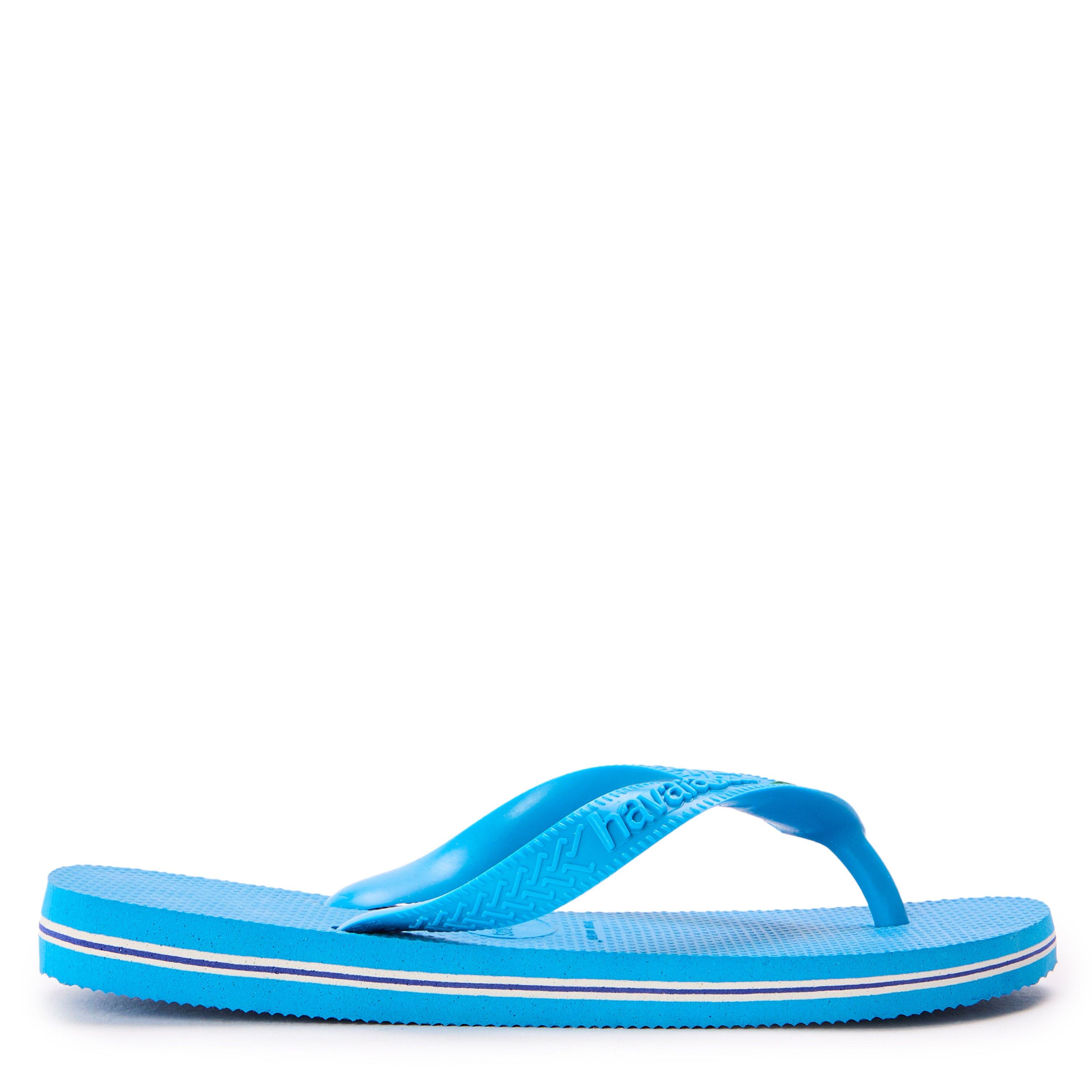 Turquoise - Havaianas - Hav. Brasil Turquoise/Turquoise 33/ Flip Flops Unisex Kids - 1