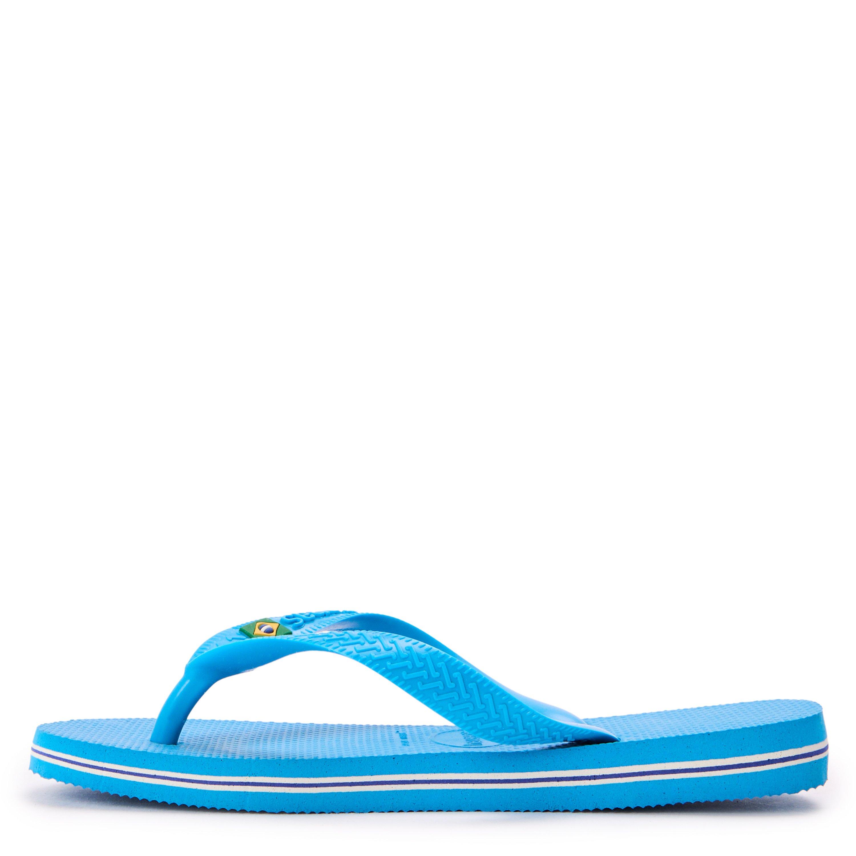 Turquoise - Havaianas - Hav. Brasil Turquoise/Turquoise 33/ Flip Flops Unisex Kids - 2