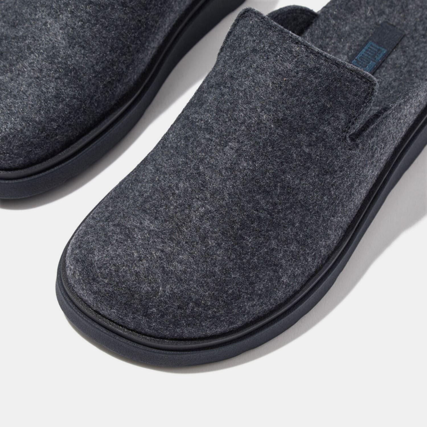 Navy - Fitflop - Gen-FF Felt Mules - 4