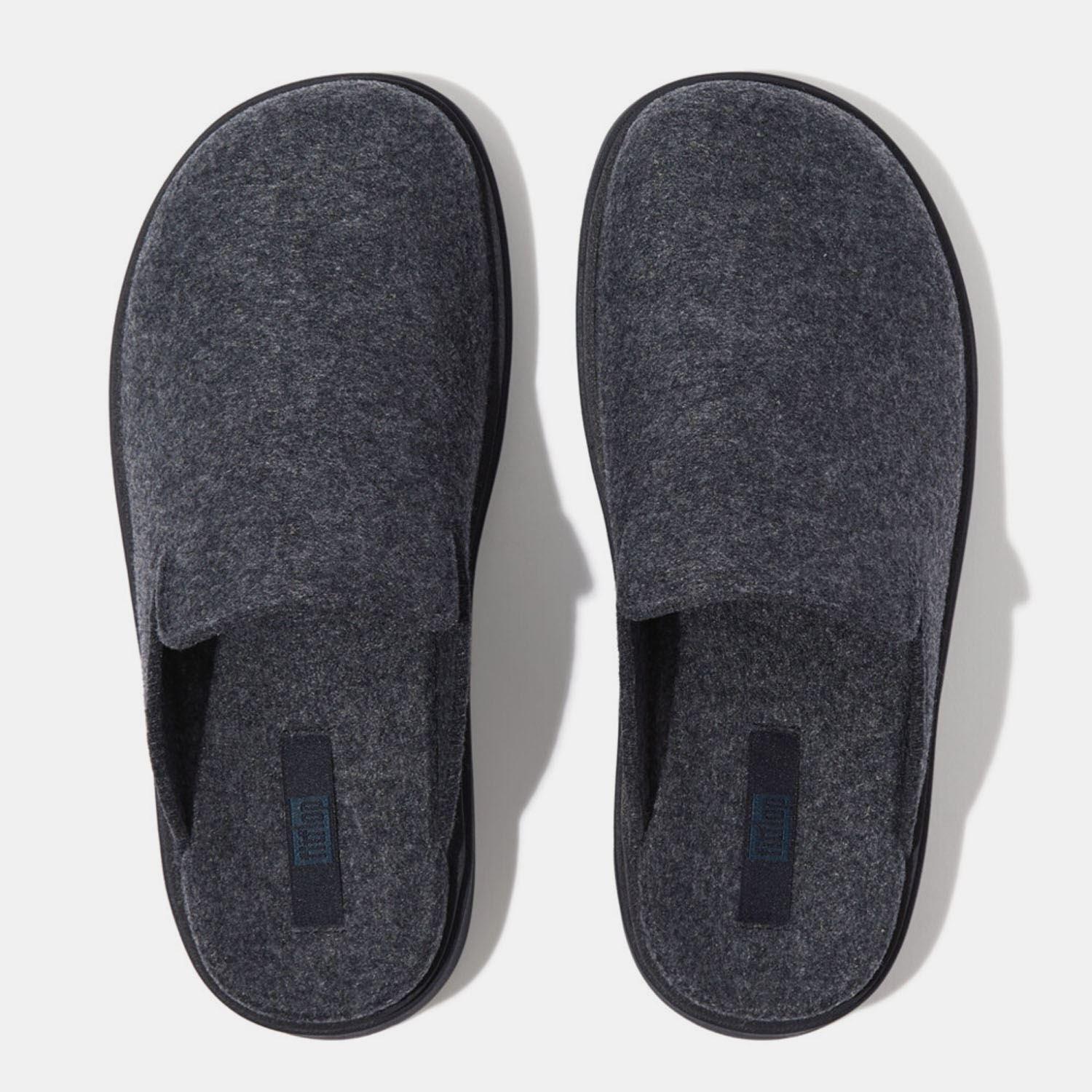Navy - Fitflop - Gen-FF Felt Mules - 5