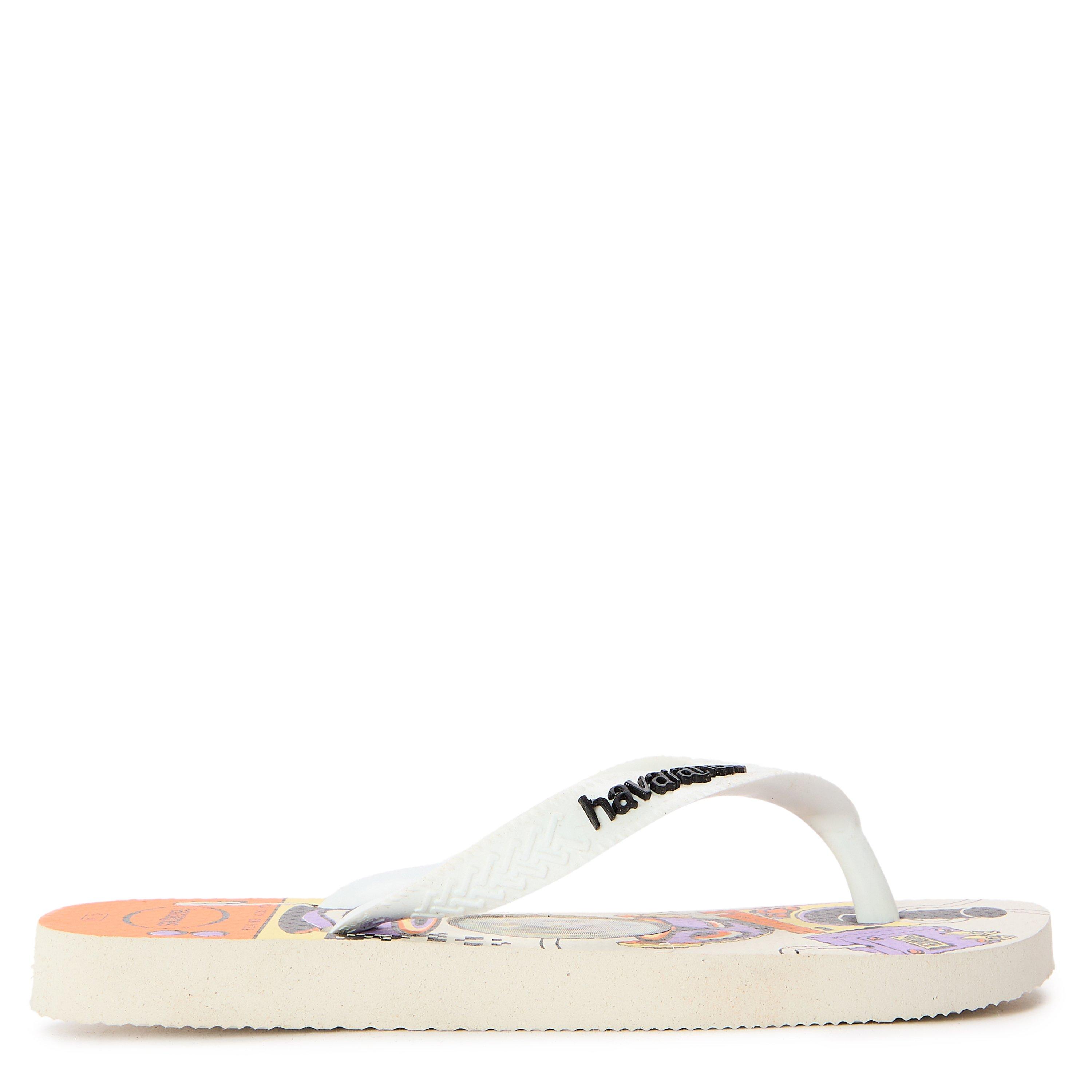 White - Havaianas - Unisex Kids' Top Holographic White Flip Flops - 1