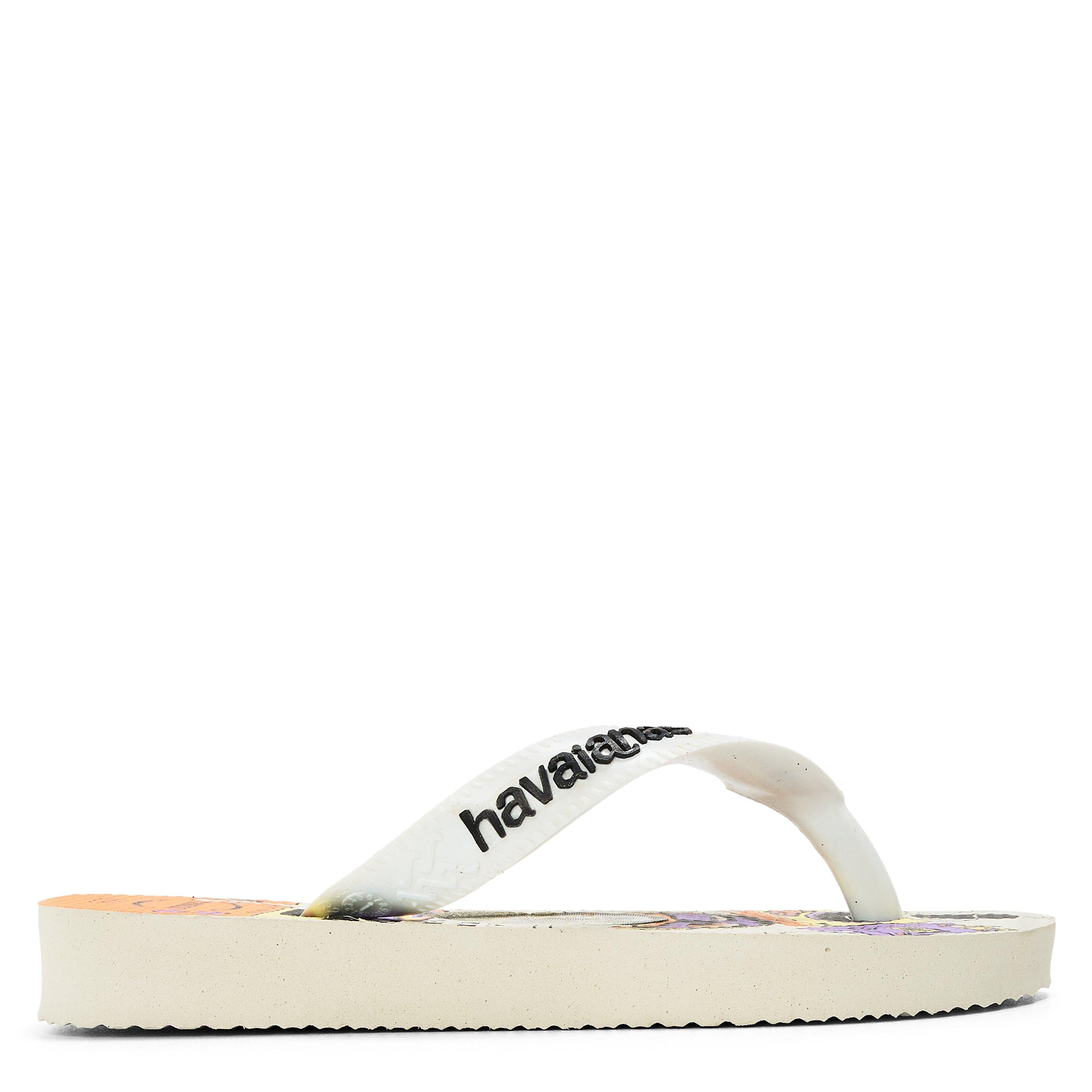 White - Havaianas - Unisex Kids' Top Holographic White Flip Flops - 1