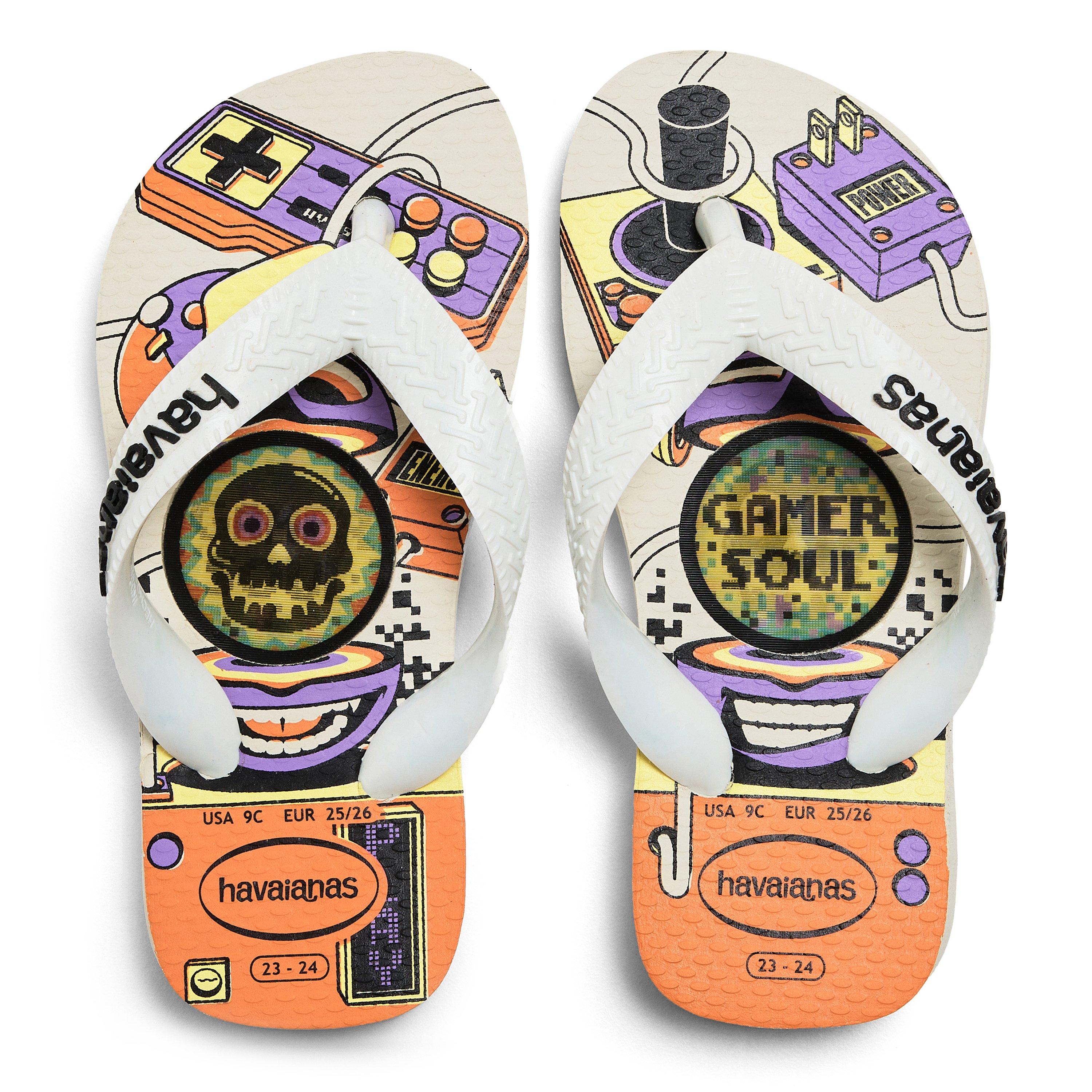 Wit - Havaianas - Hav. Top Holographic White 23/24 Flip Flops Unisex Kids - 4