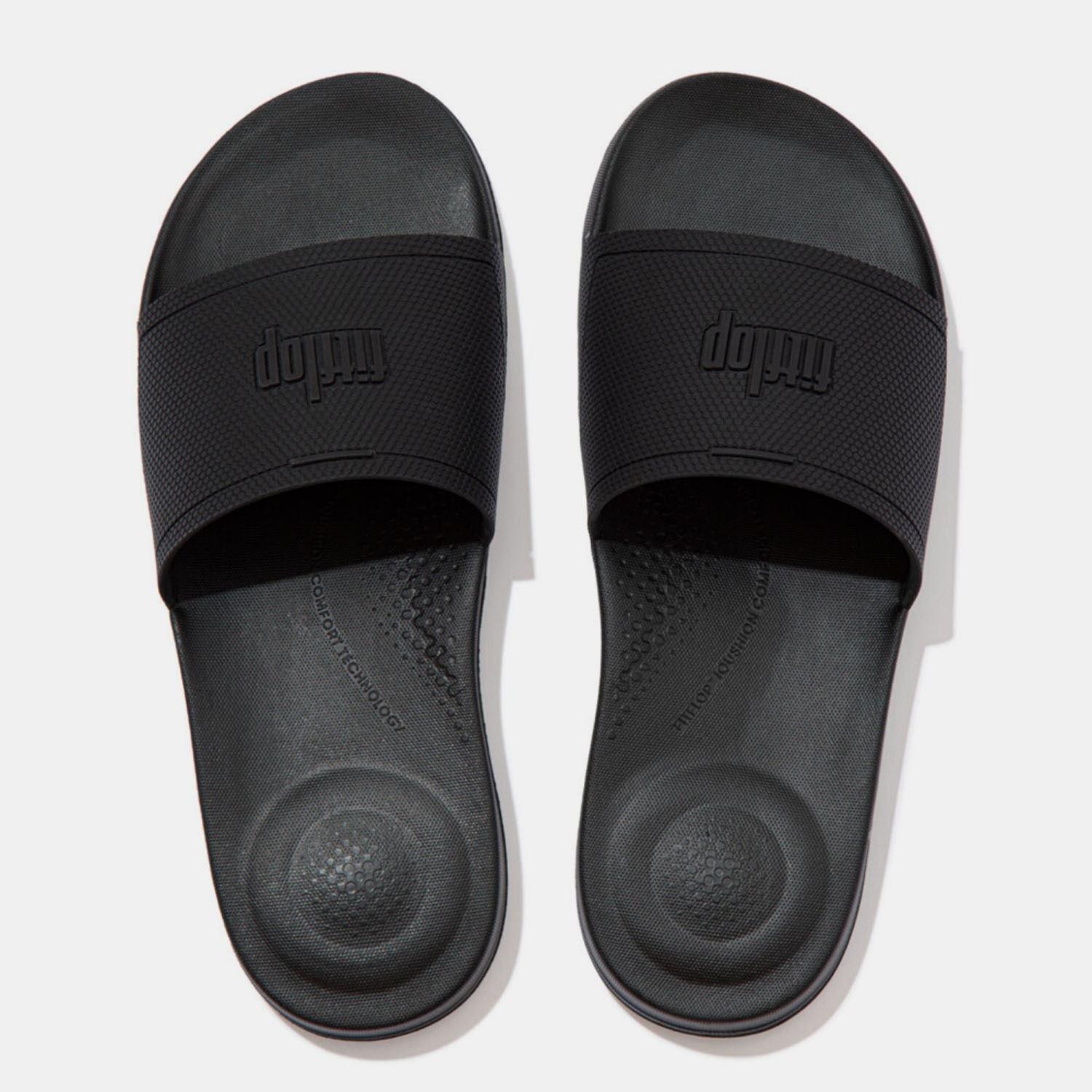 Black - Fitflop - iQushion Pool Sliders - 4