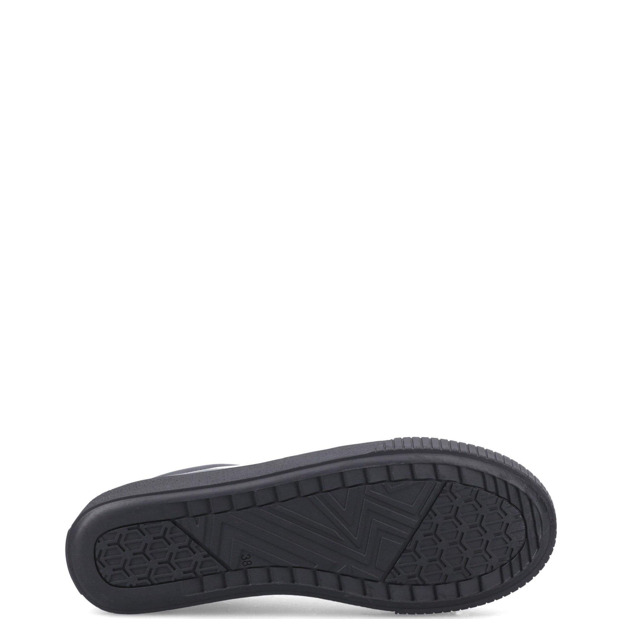Black Patent - Hush Puppies - EVELYN LACE TRAINER SNR - 4