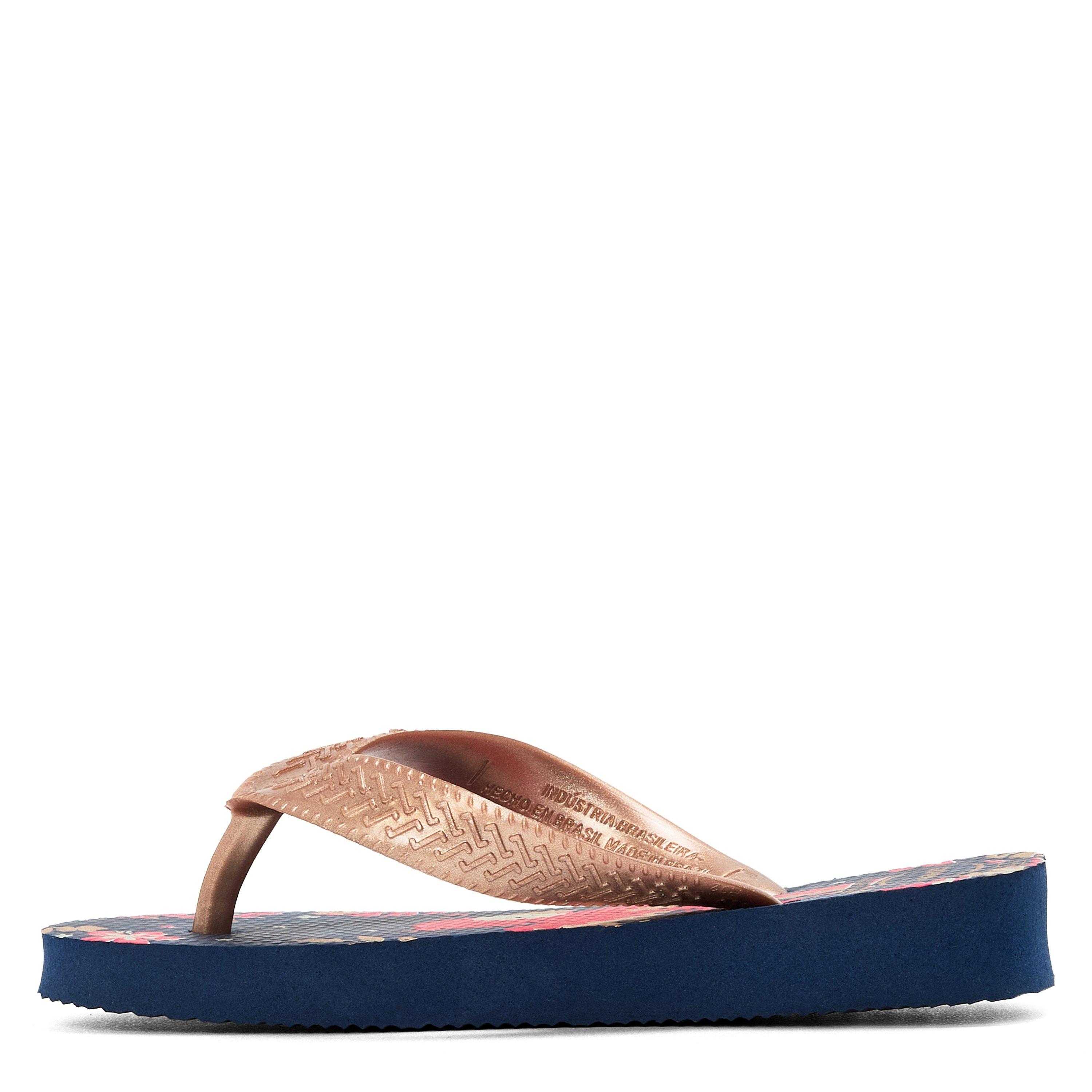 Blue/Gold - Havaianas - Hav. Kids Top Pets Navy Blue/Rose G Flip Flops Unisex - 2