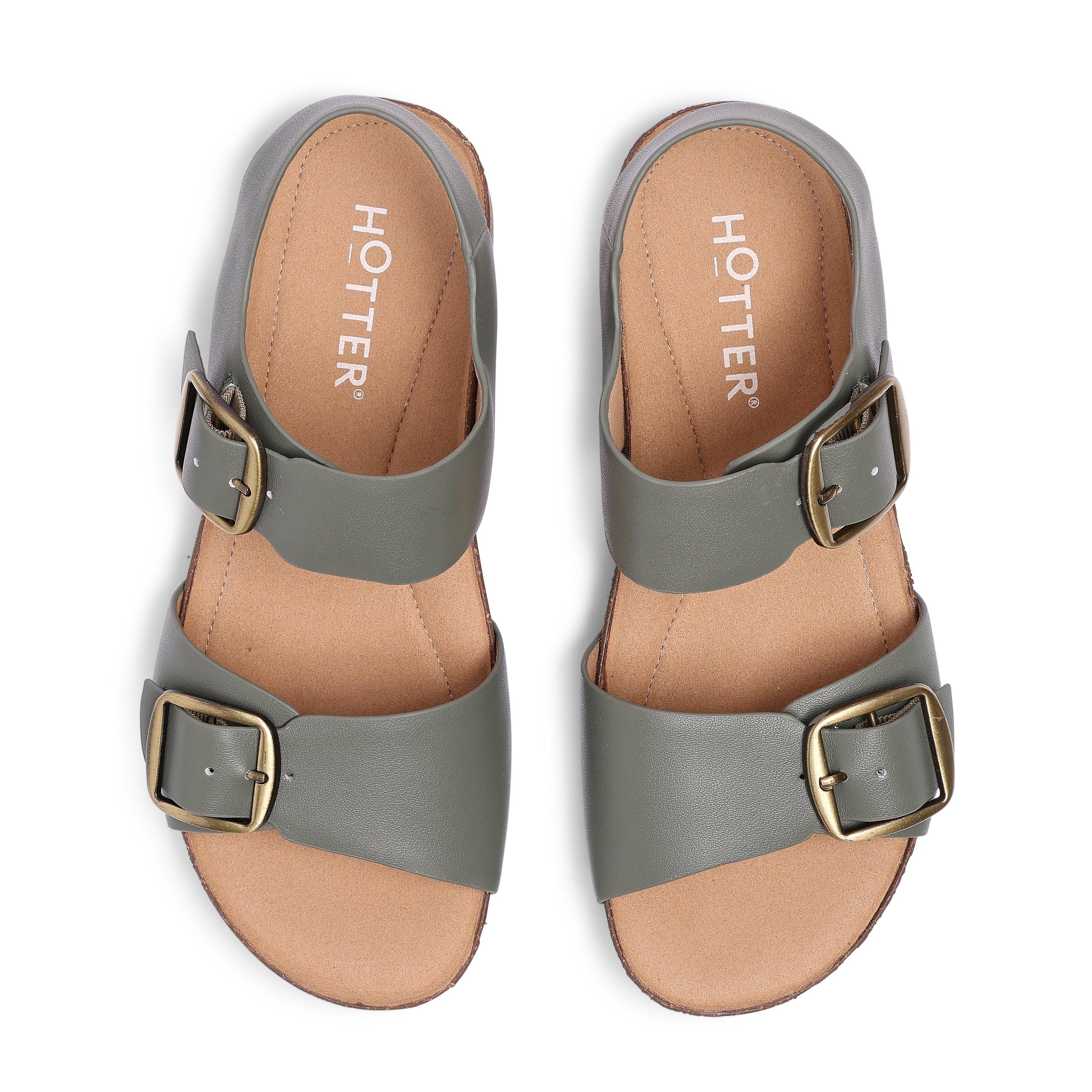 Khaki - Hotter - Tourist II Womens Sandals - 3