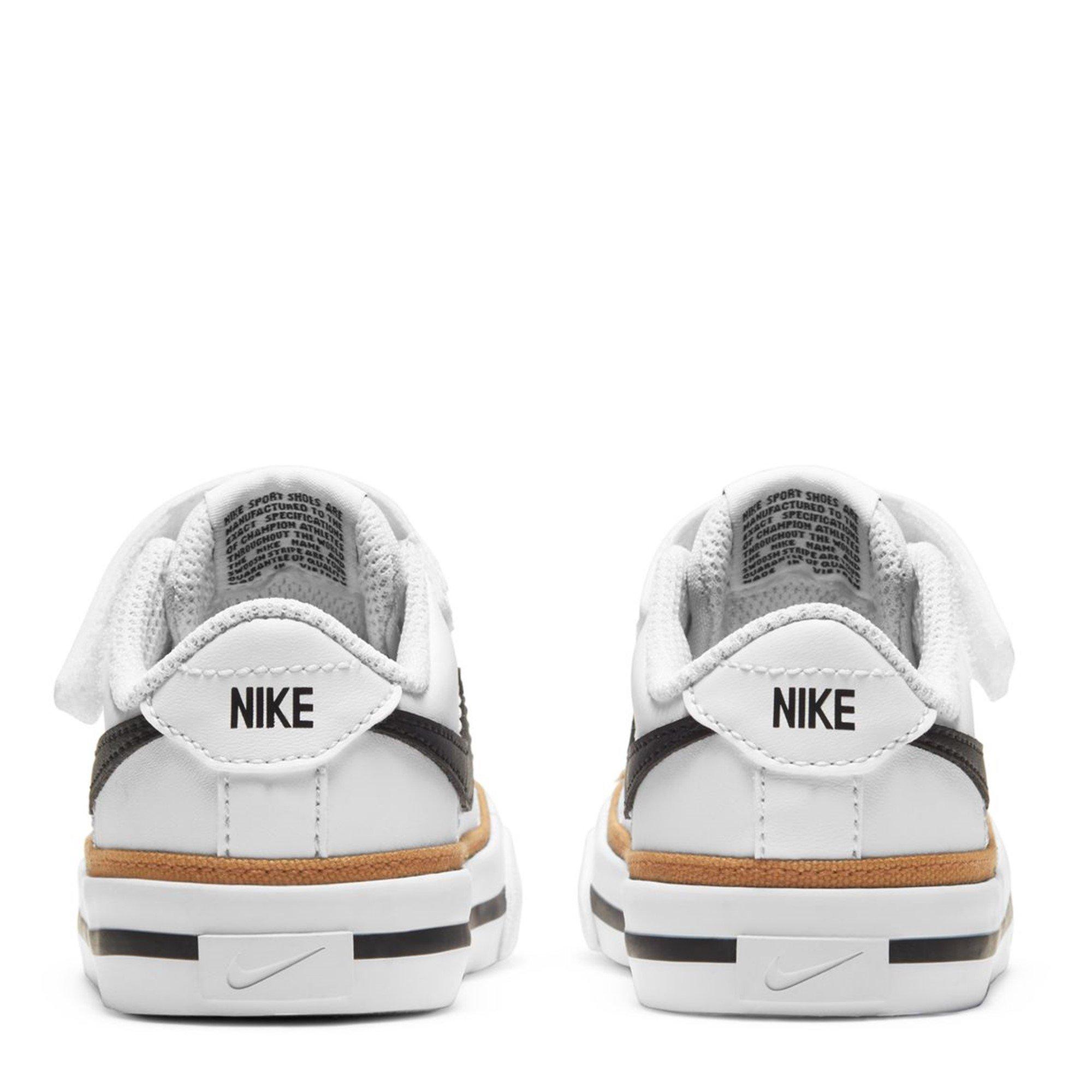 Wht/Blk/Gum - Nike - Court Legacy Baby/Toddler Shoes - 4