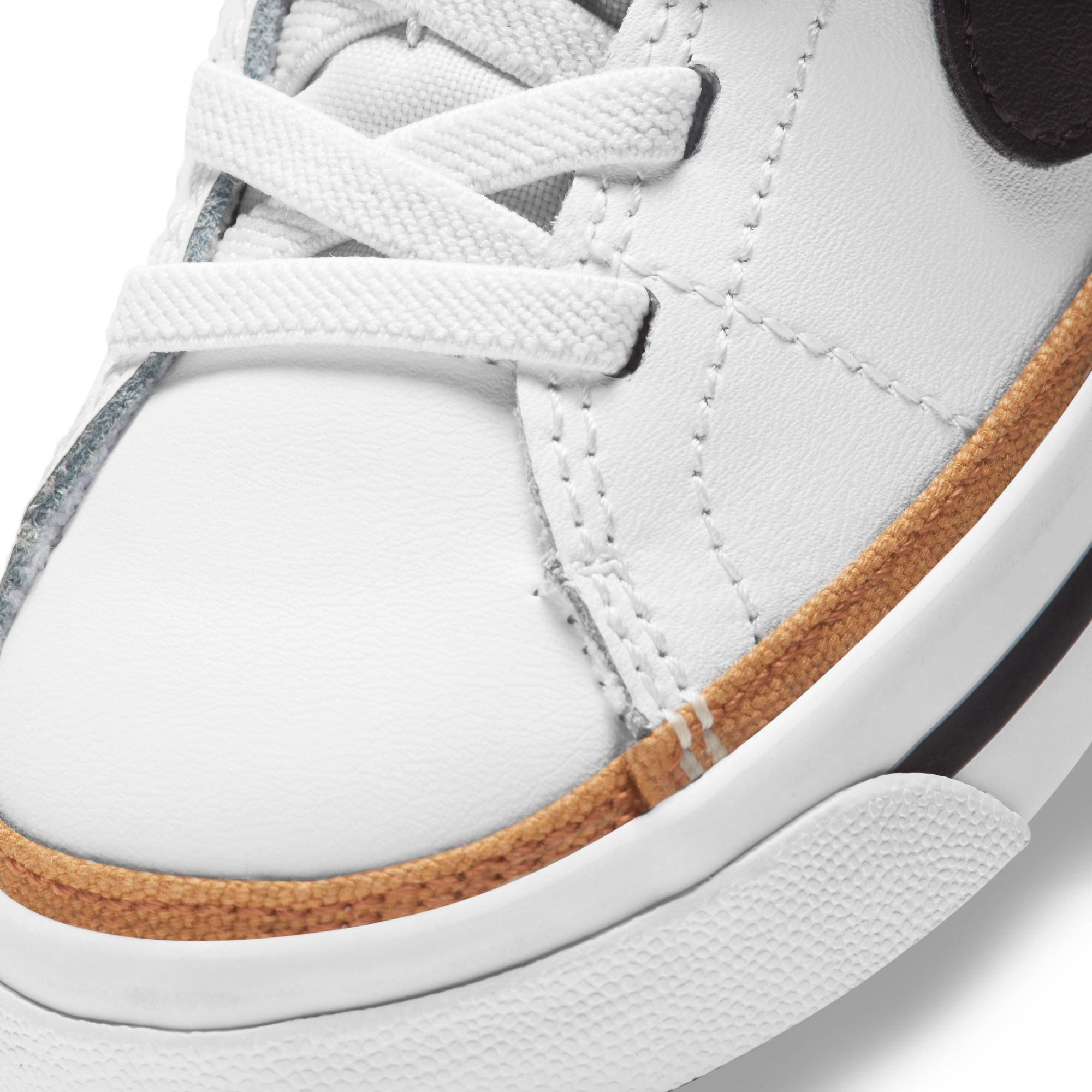 Wht/Blk/Gum - Nike - Court Legacy Baby/Toddler Shoes - 7