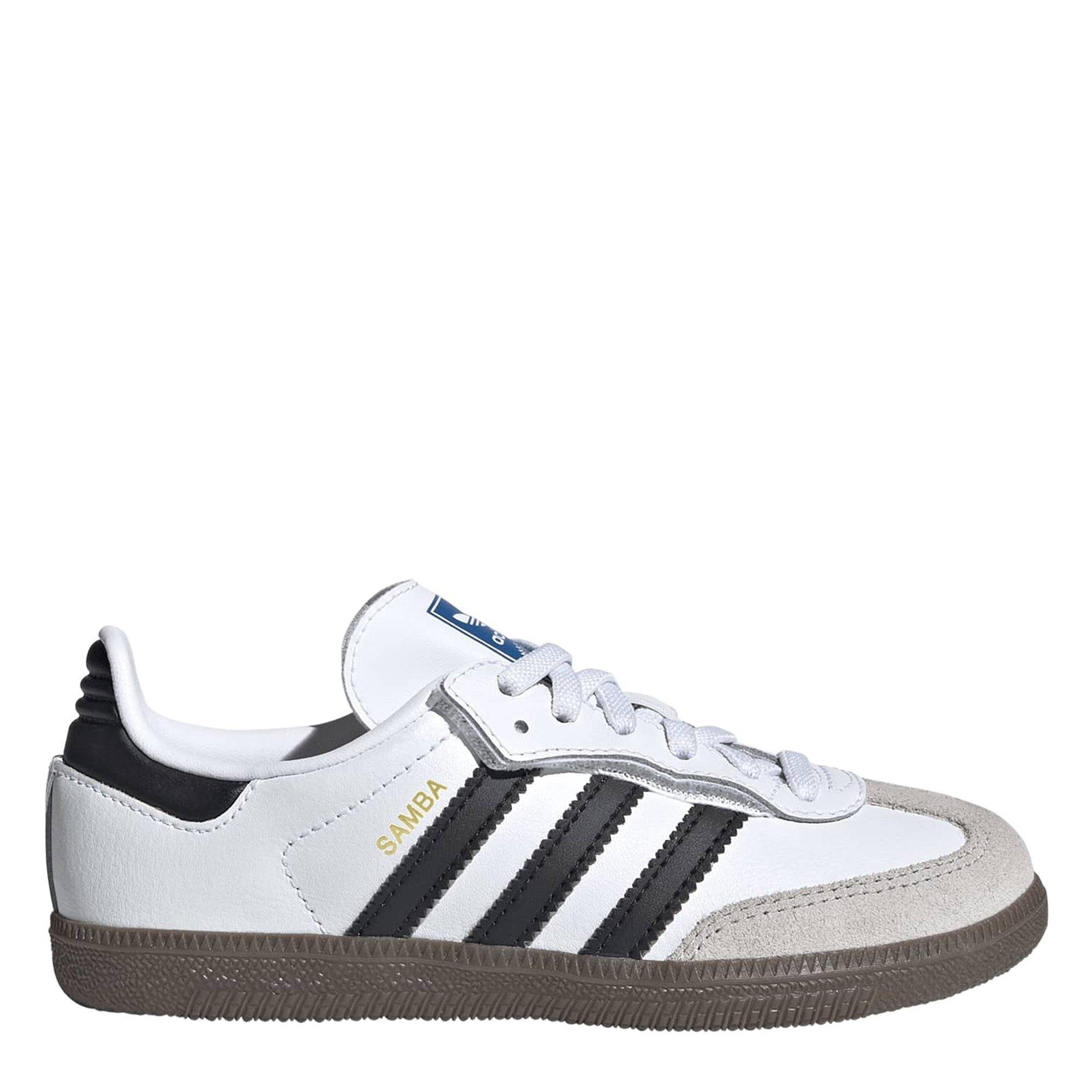 White - adidas Originals - Kids' Samba OG Comfort EL Leather Low-Top Trainers - 1