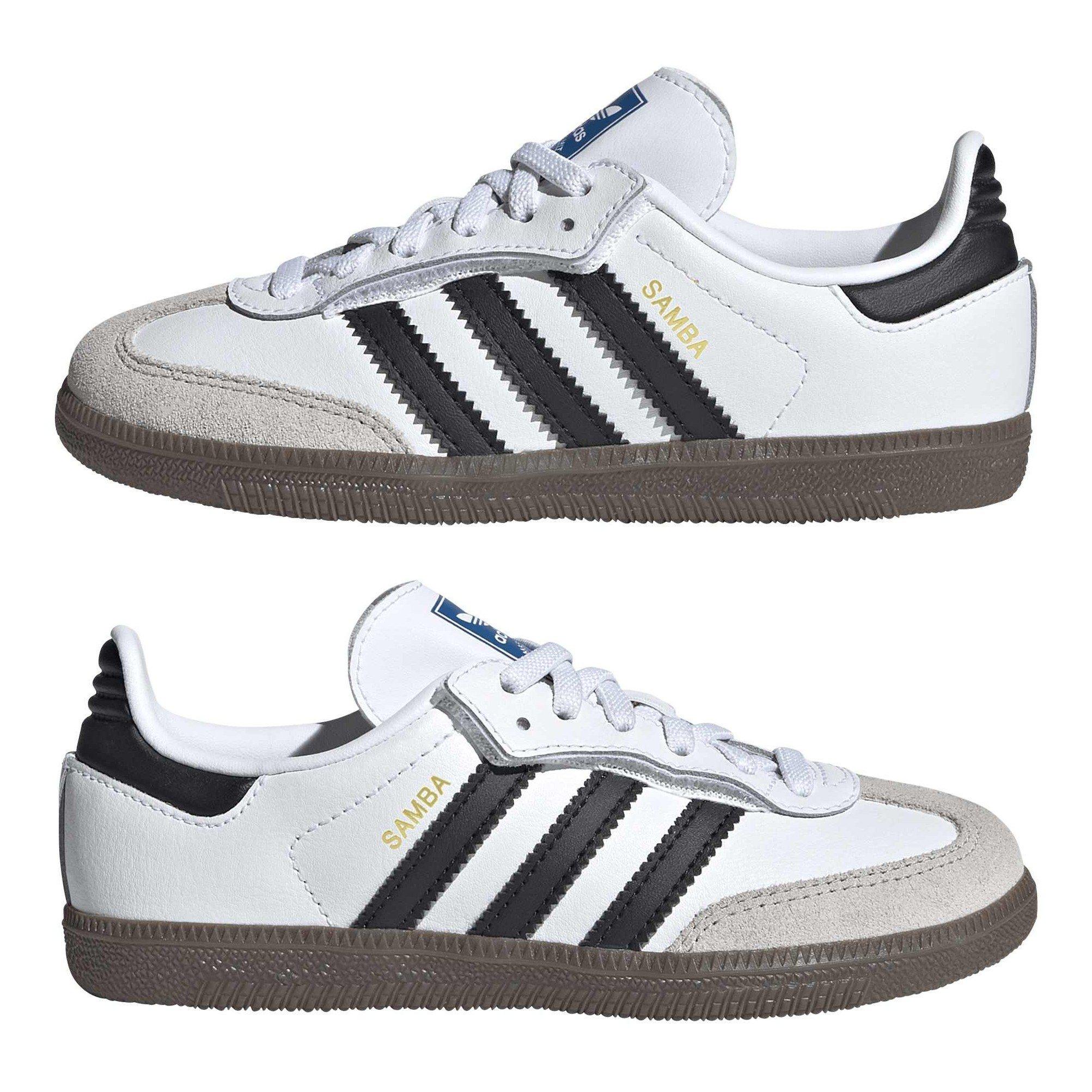 White - adidas Originals - Kids' Samba OG Comfort EL Leather Low-Top Trainers - 11