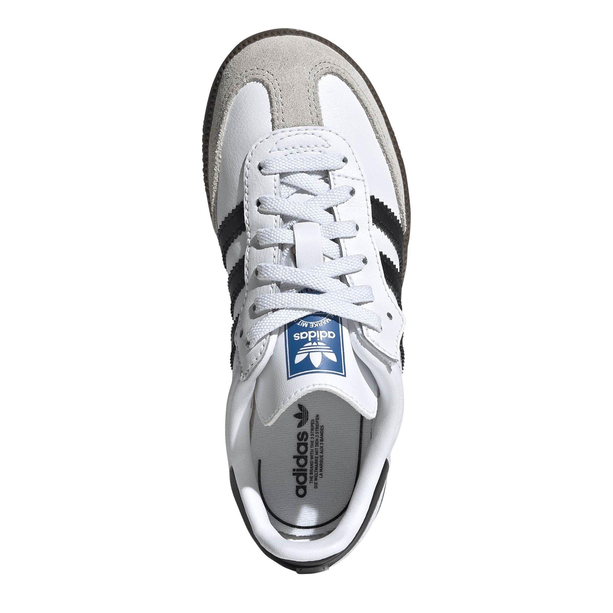 White - adidas Originals - Kids' Samba OG Comfort EL Leather Low-Top Trainers - 5