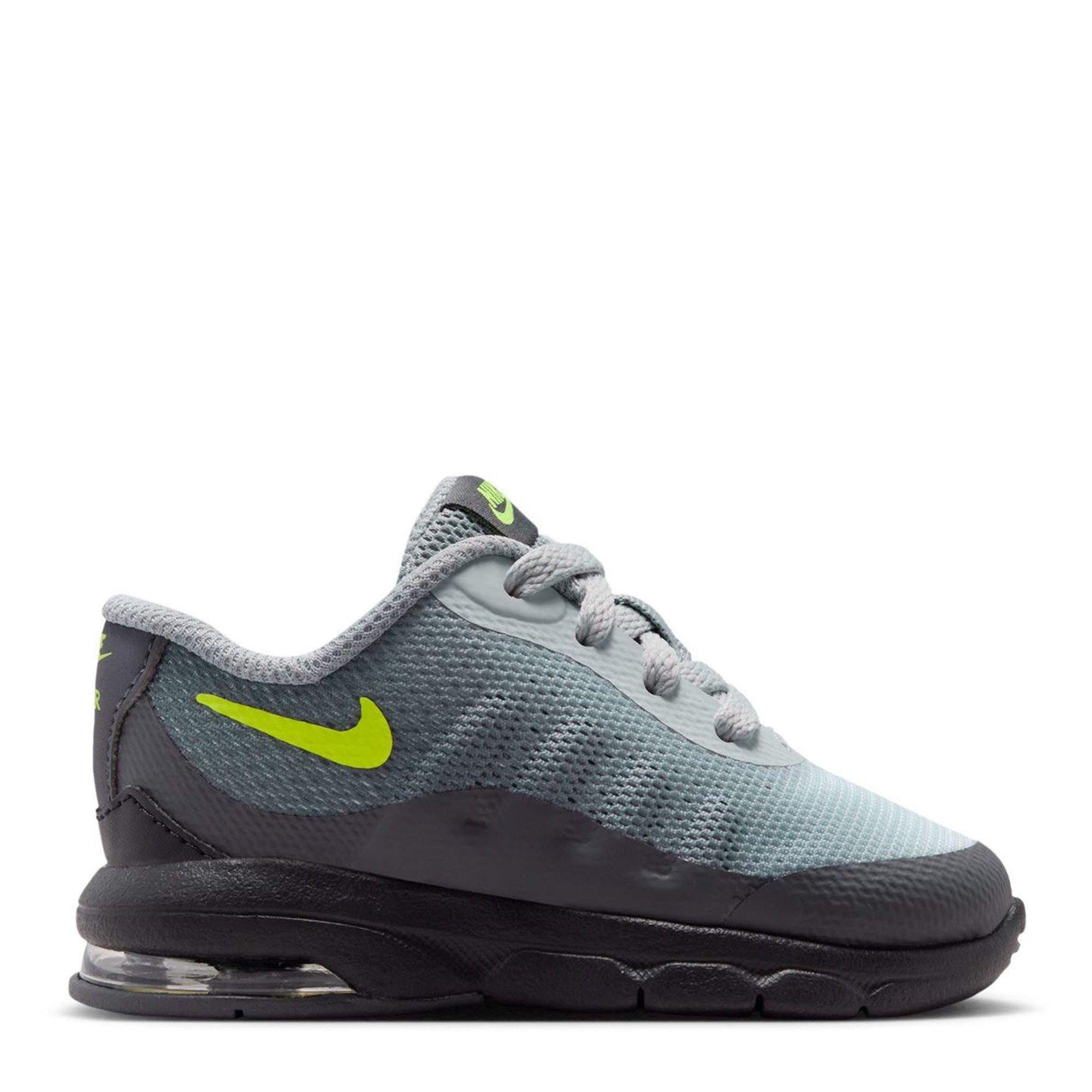 Grey/Volt - Nike - Girls' Air Max Invigor (Td) Toddler Shoe Runners Girls - 1