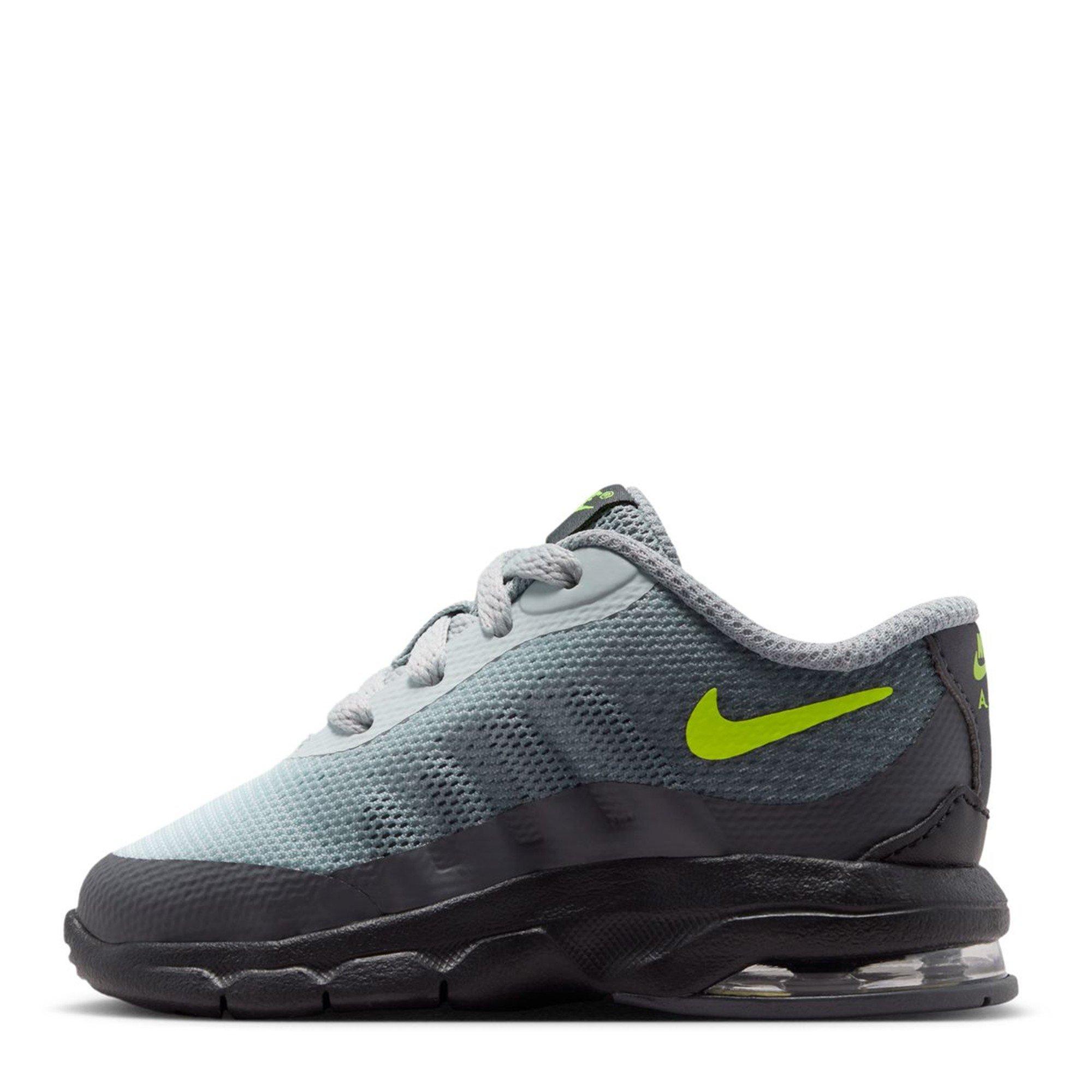 Grey/Volt - Nike - Girls' Air Max Invigor (Td) Toddler Shoe Runners Girls - 2