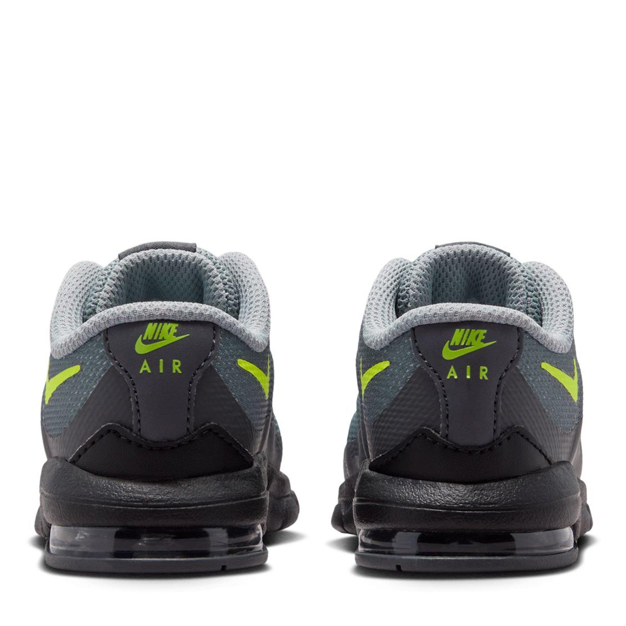 Grey/Volt - Nike - Girls' Air Max Invigor (Td) Toddler Shoe Runners Girls - 4