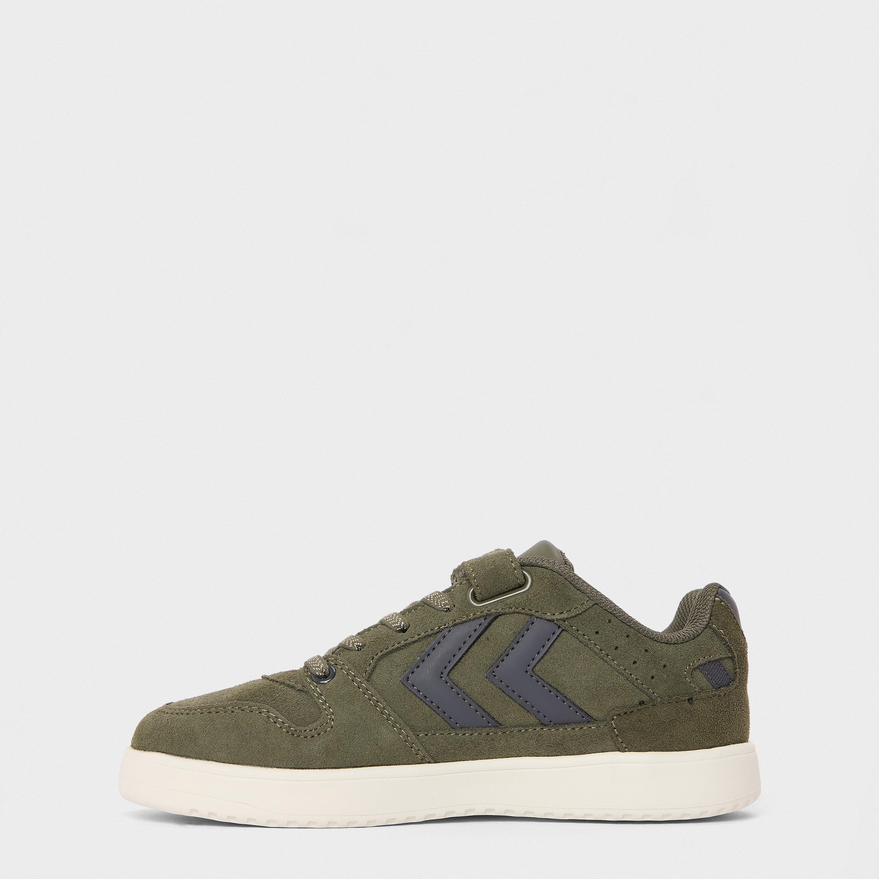 Dusty Olive - Hummel - Power Suede Low-Top Trainers - 2