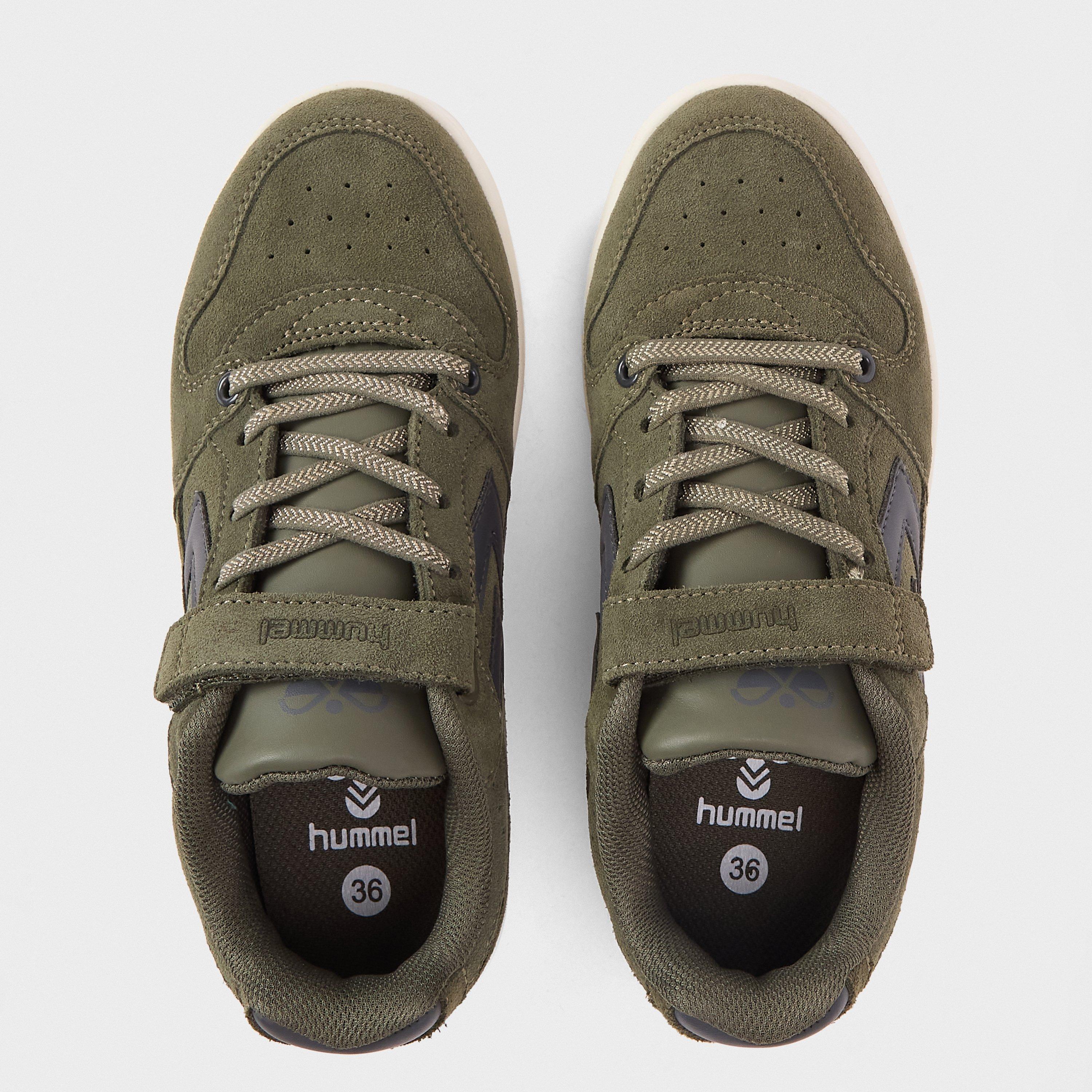 Dusty Olive - Hummel - Power Suede Low-Top Trainers - 4