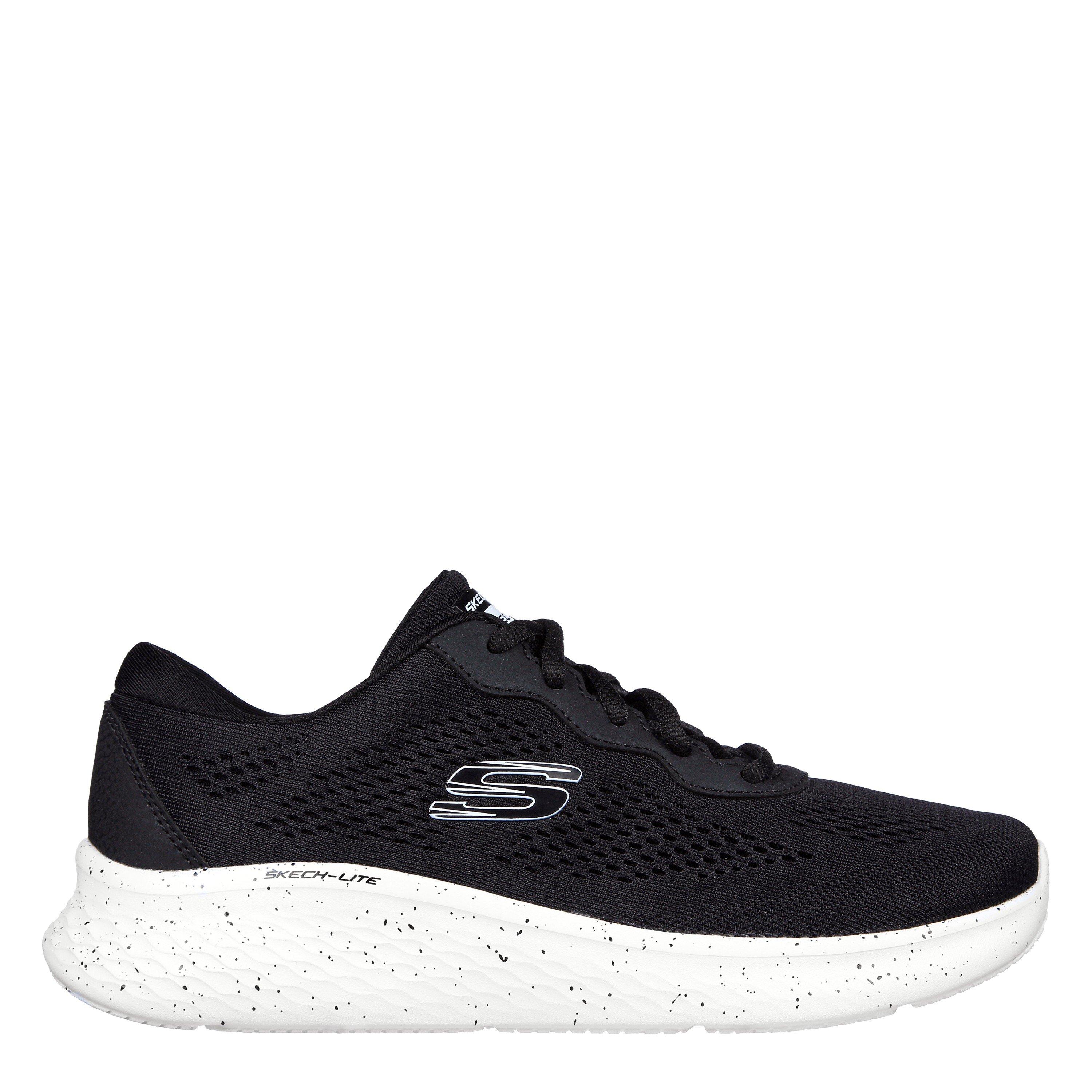 Zwart/Wit - Skechers - Engineered Mesh W Speckle Trim Lac Slip On Trainers Girls - 4