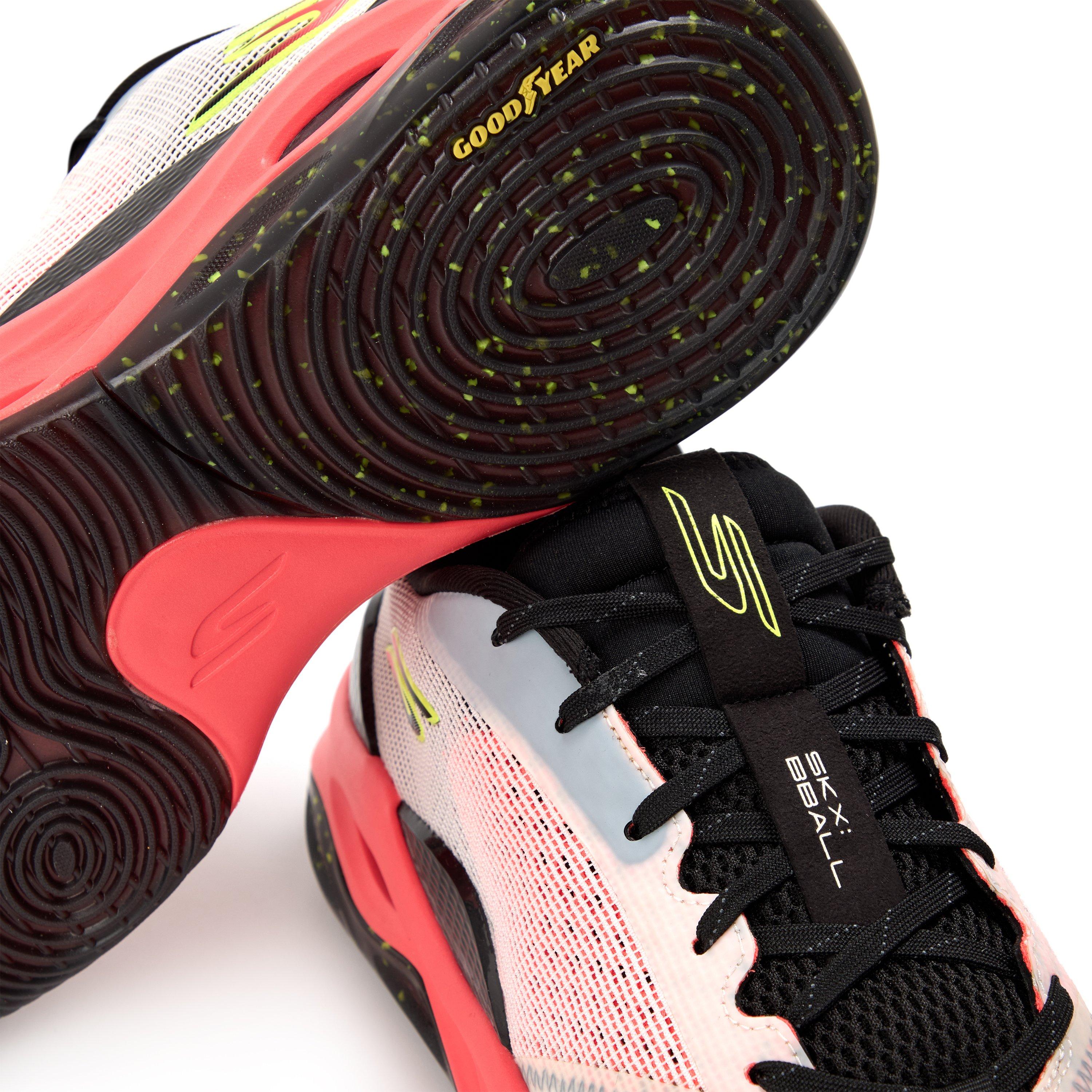 Weiß/Orange - Skechers - Durable Stability Mesh Comfort Coll High-Top Trainers Boys - 3