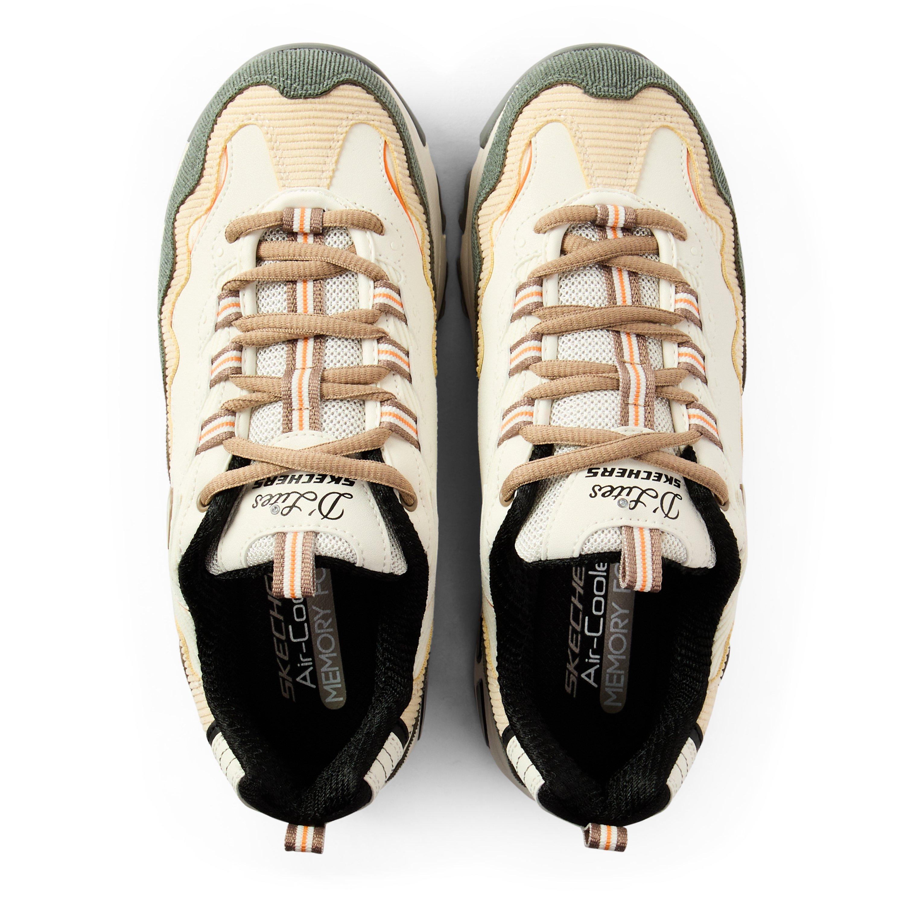 Bianco sporco/Verde - Skechers - Kids' D .0 Classic Low-Top Trainers - 4