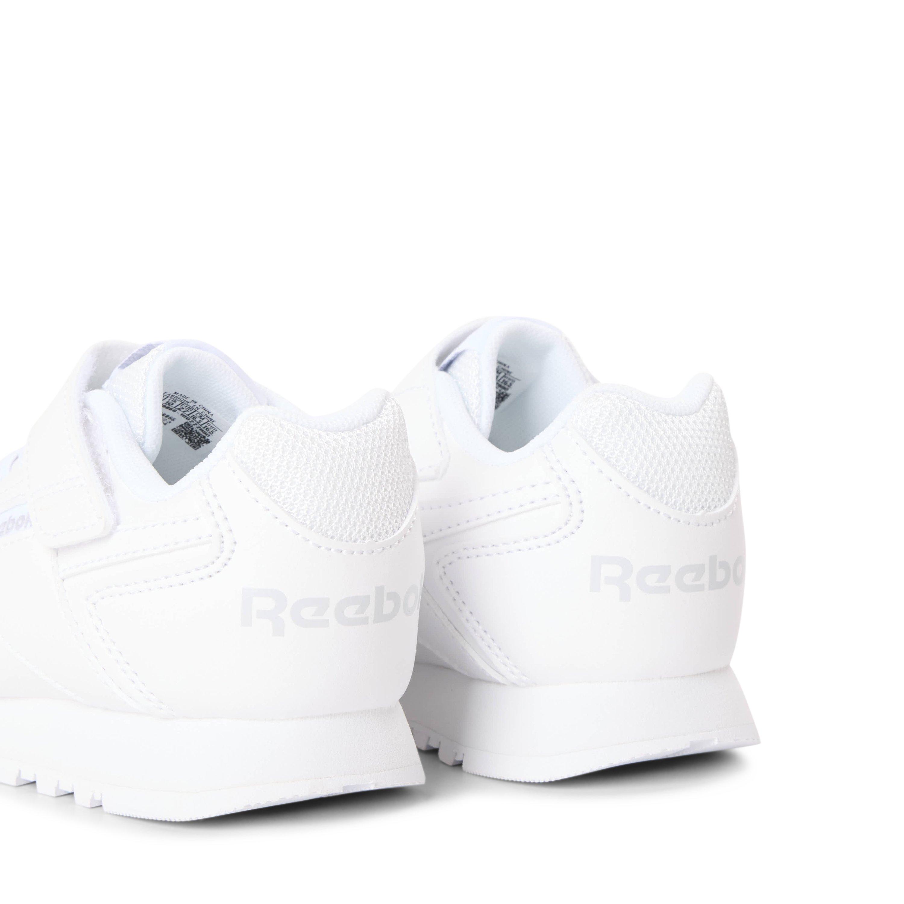 White/Cdgry - Reebok - Kids' Glide Elastic and Top Strap Trainers - 3