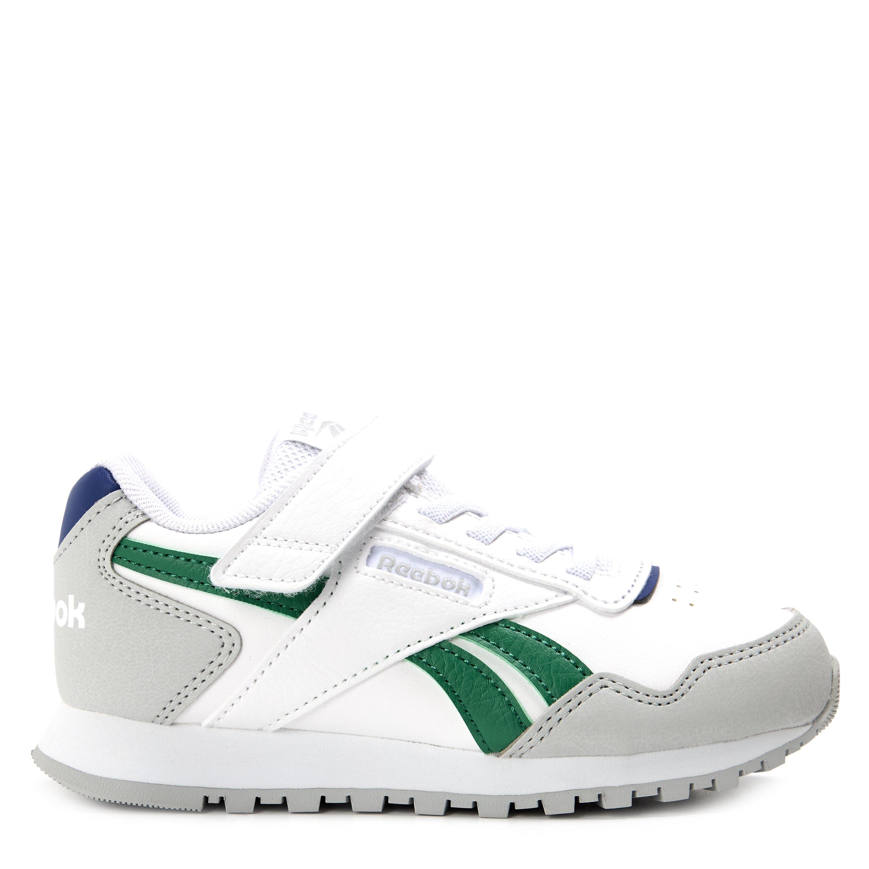 Reebok  Kids Kids' Glide Elastic Lace & Strap Trainers - White/Grey - 2.5 (35)