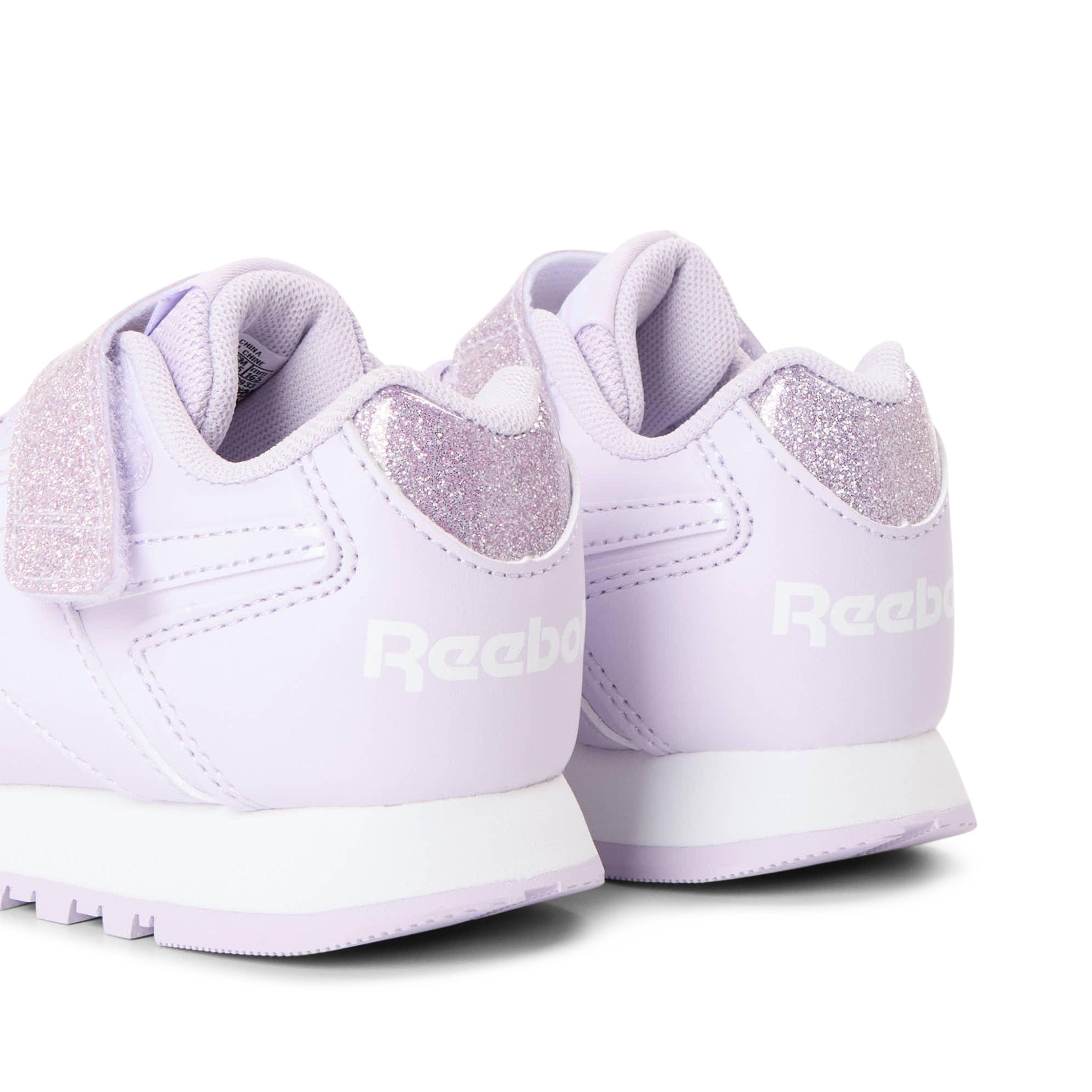 Gleam/White - Reebok - Kids' Glide Elastic Lace and Strap Trainers - 3