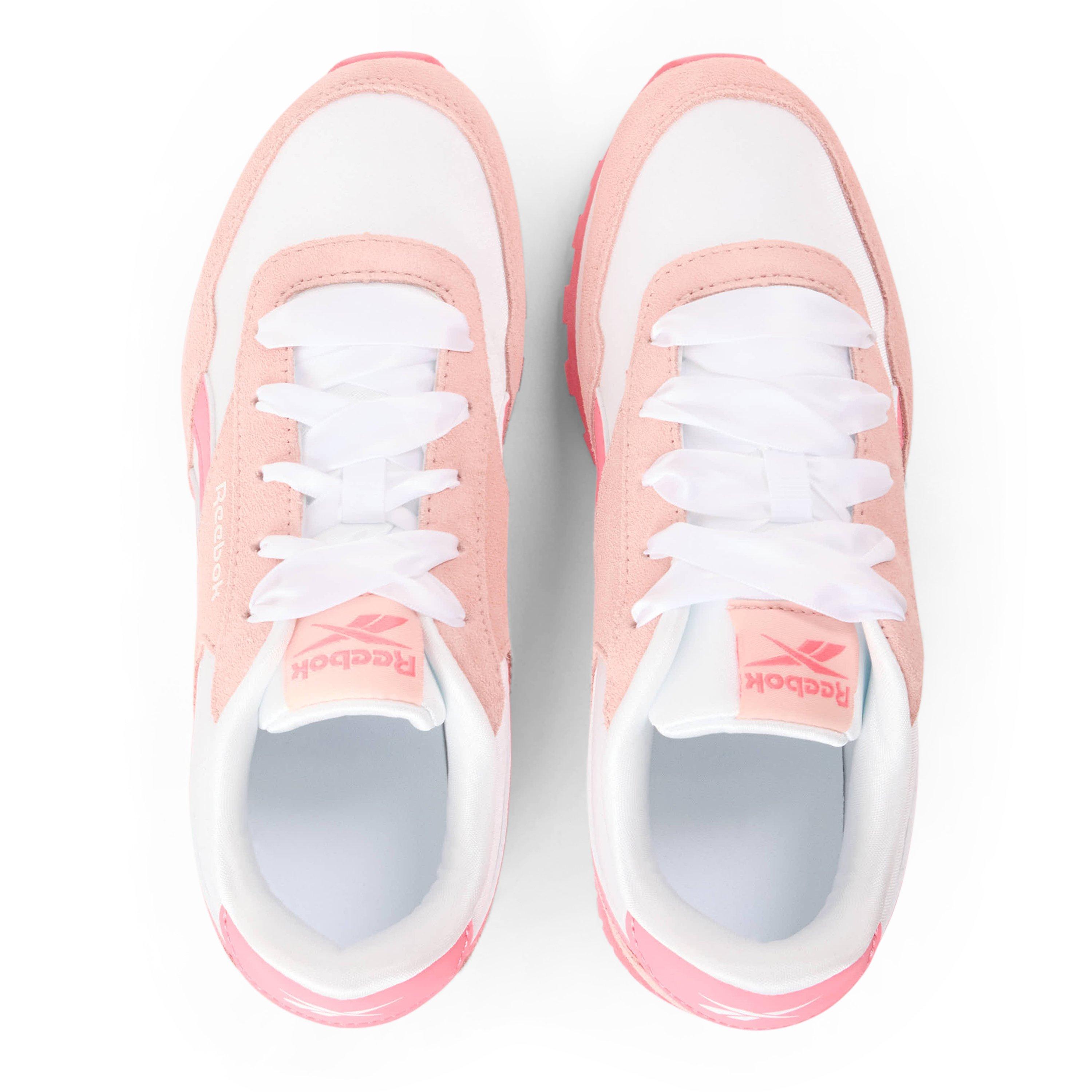 White/Pink - Reebok - Kids' Glide Low Trainers - 4