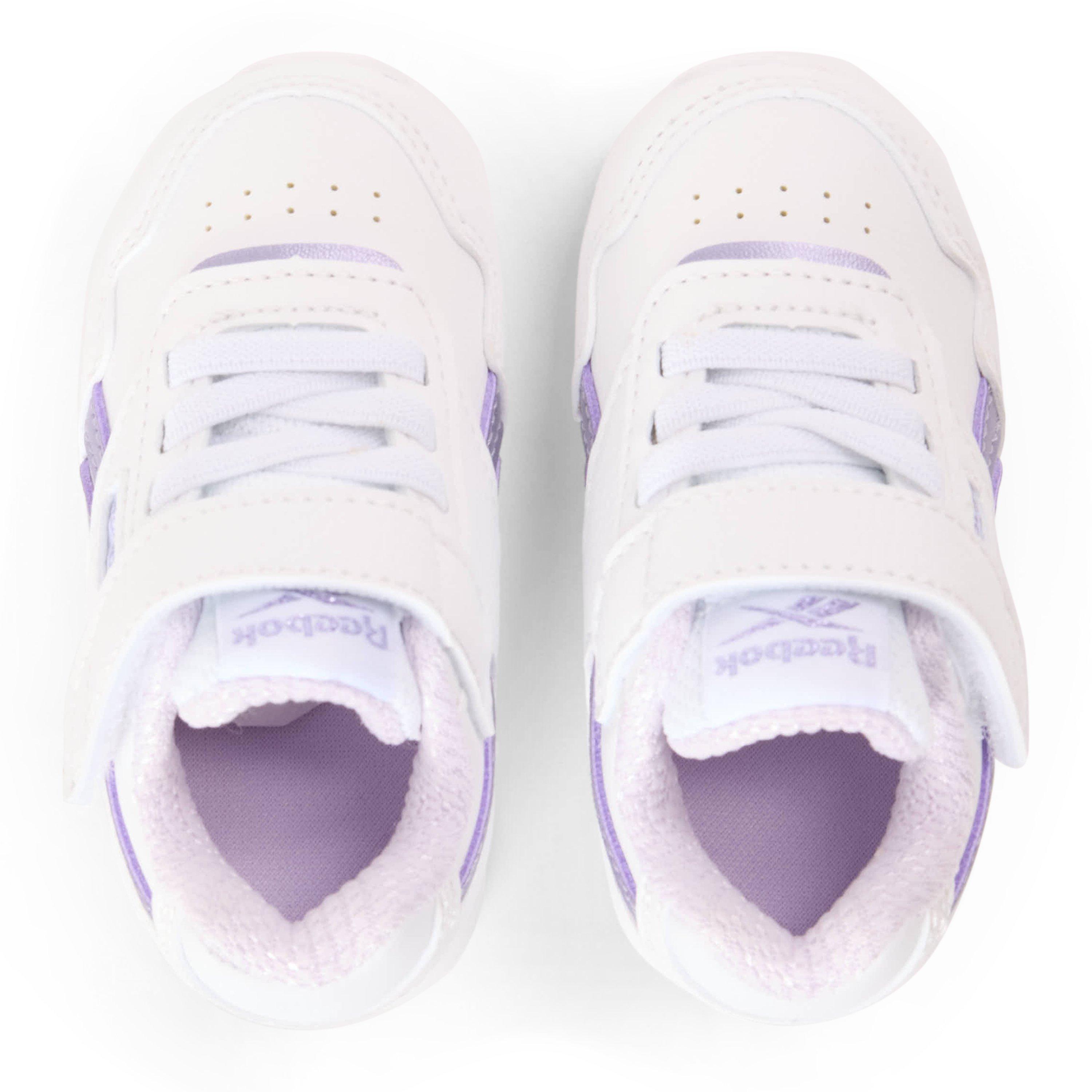 White/Purple - Reebok - Unisex Kids' Glide Elastic Trainers - 4