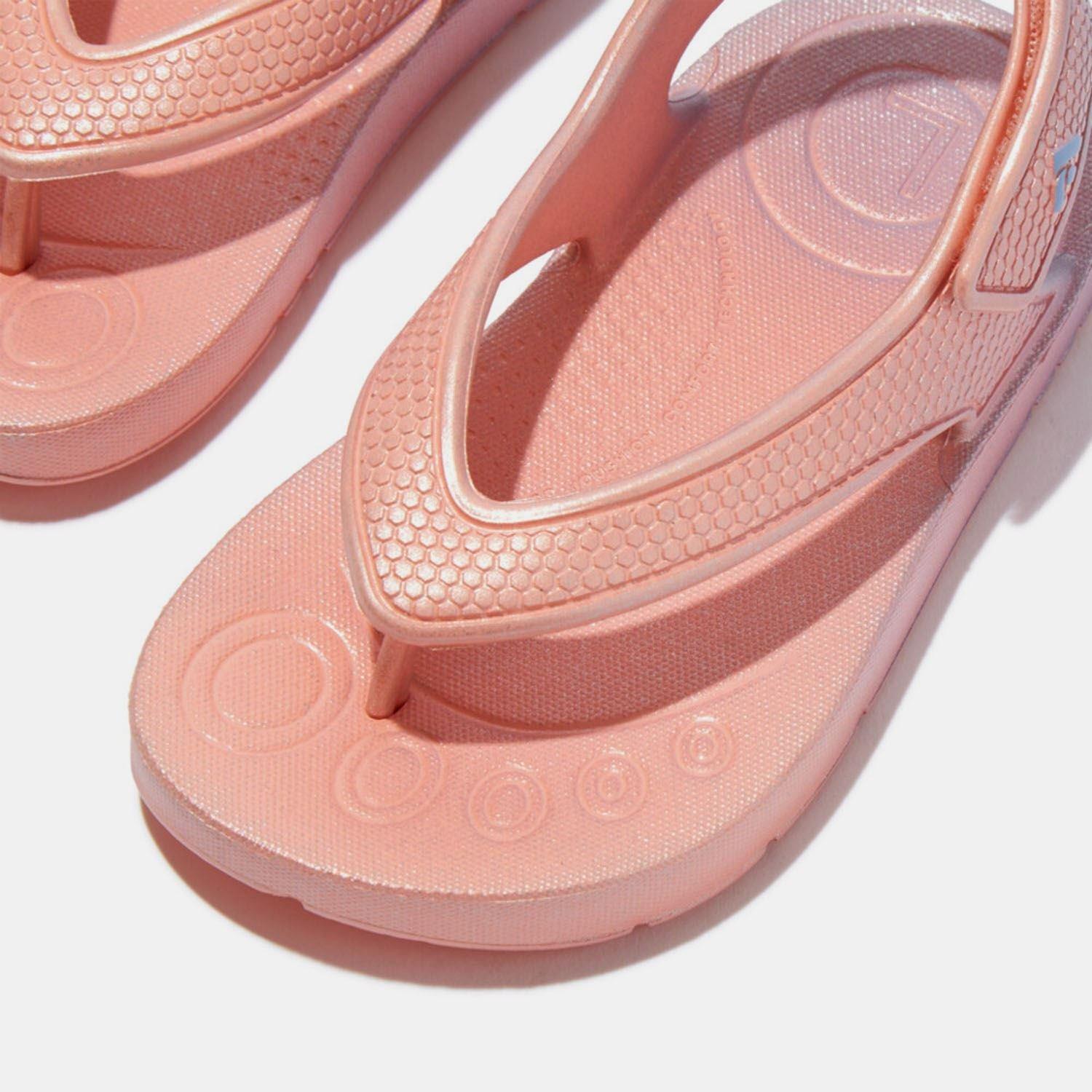 Pink - FitFlop - iQushion Iridescent Flip Flops - 4