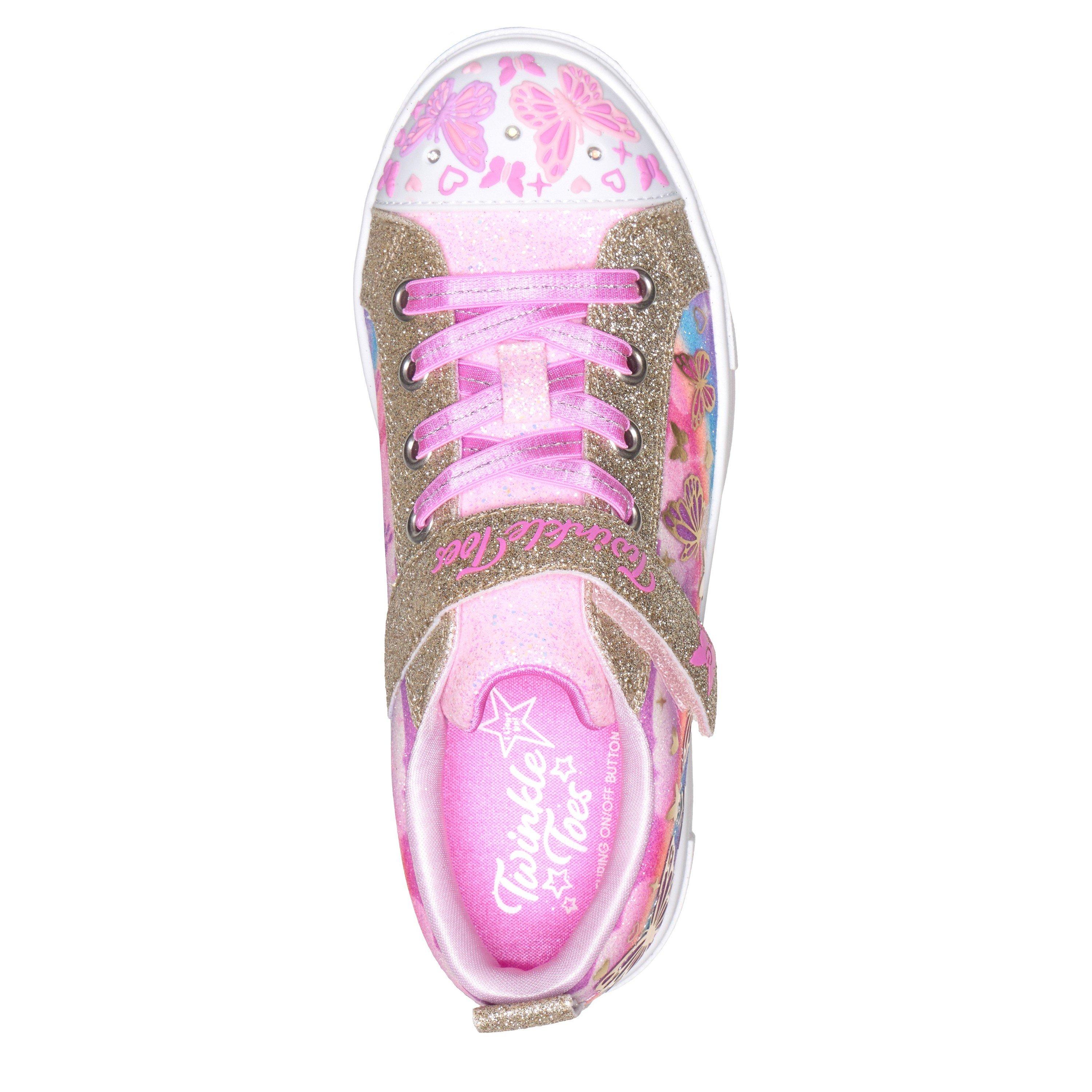 Pink - Skechers - Kids' Twinkle Sparks Low-Top Trainers - 4