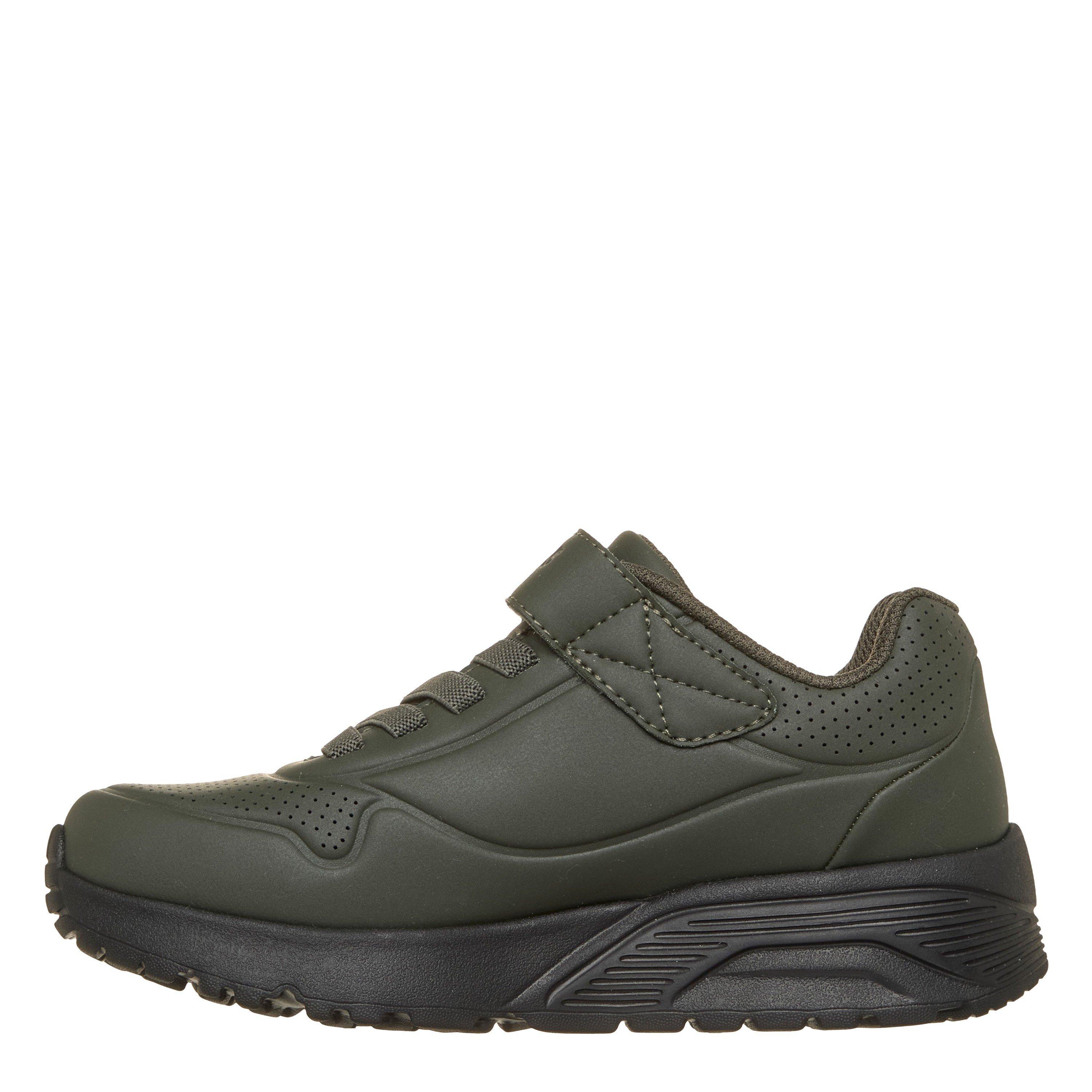 Olive/Black - Skechers - Kids' Uno Lite Low-Top Trainers - 2