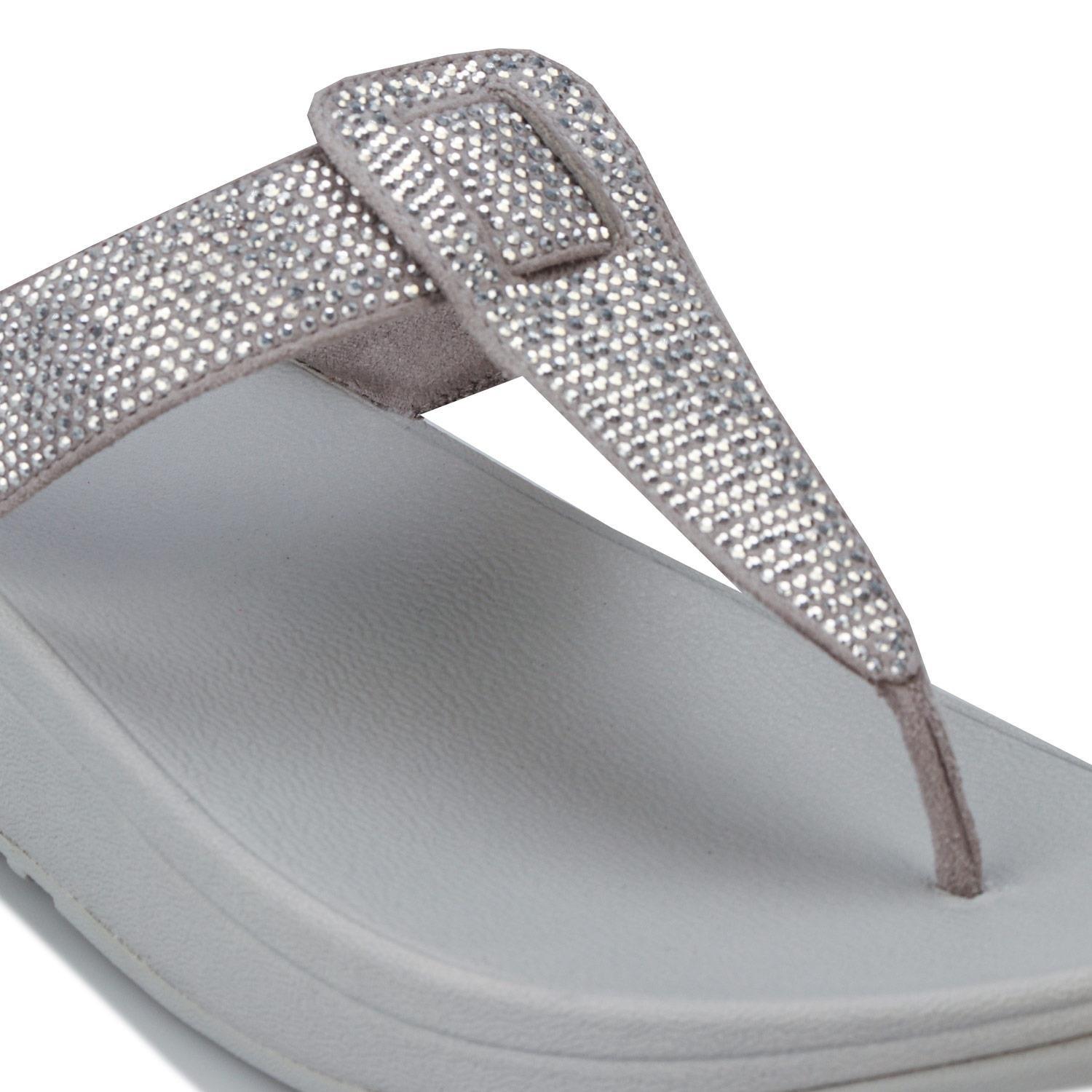 Silver - Fitflop - Isabelle Toe Post Sandal - 6