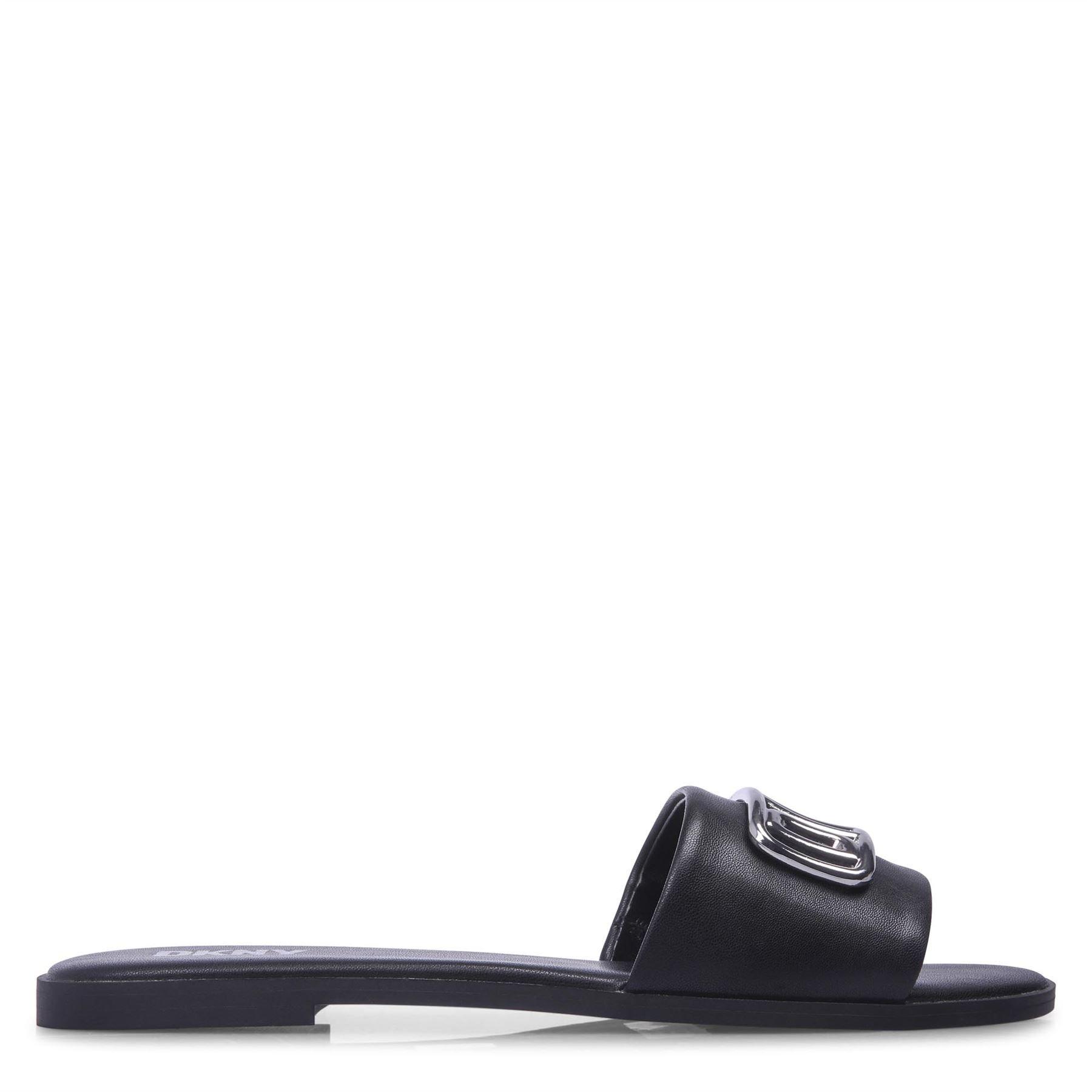 Black Silver - DKNY - Wylie Flat Sliders - 1