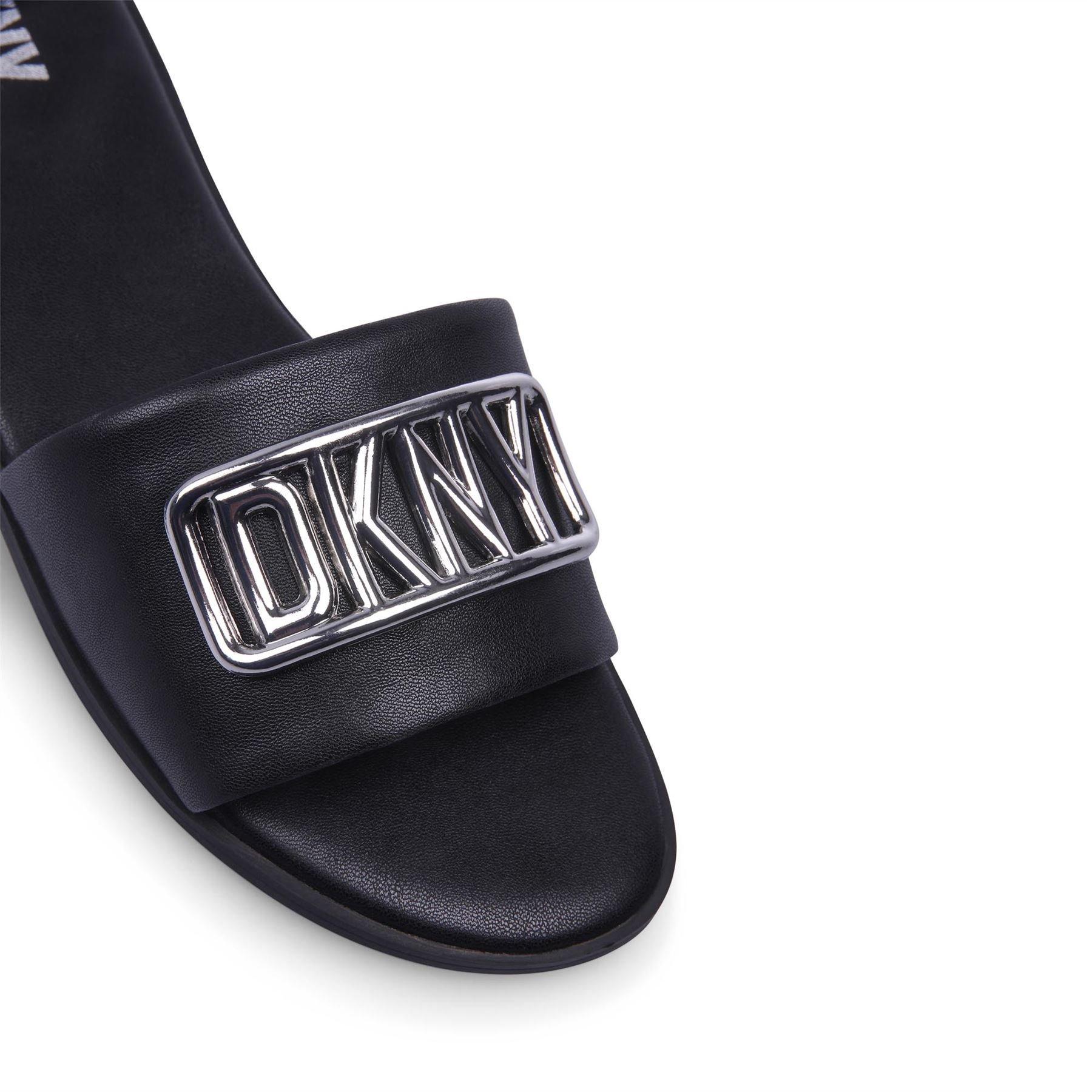 Black Silver - DKNY - Wylie Flat Sliders - 4