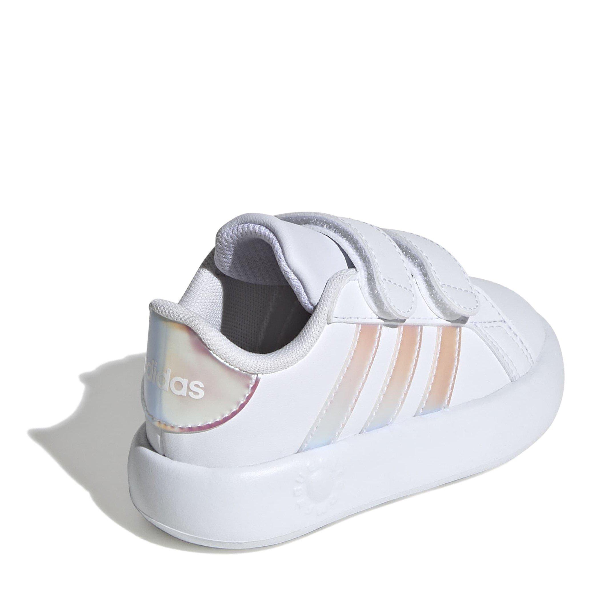 Branco/Iridescente - adidas - Grand Court 2.0 Shoes Infant Girls - 4