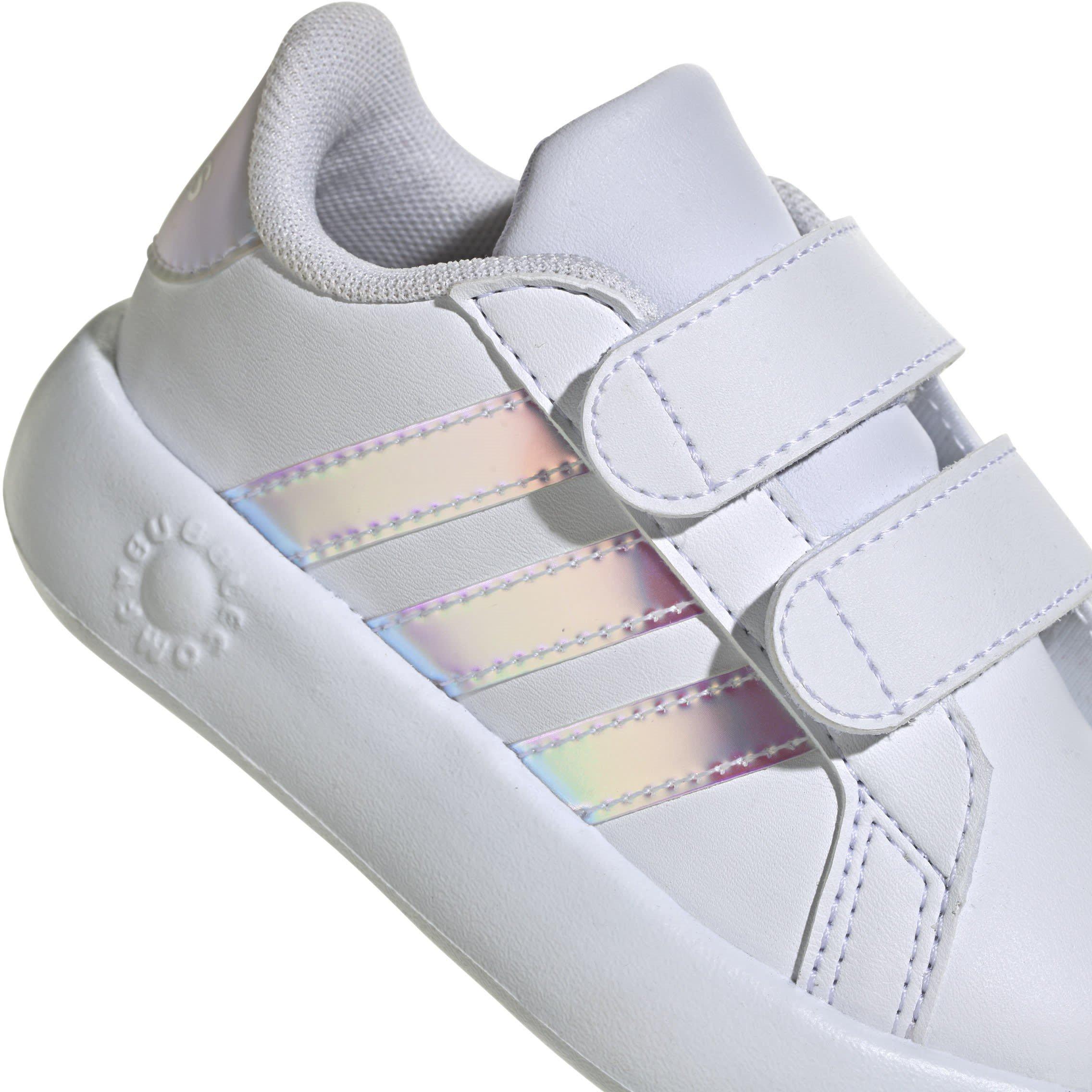 Branco/Iridescente - adidas - Grand Court 2.0 Shoes Infant Girls - 8