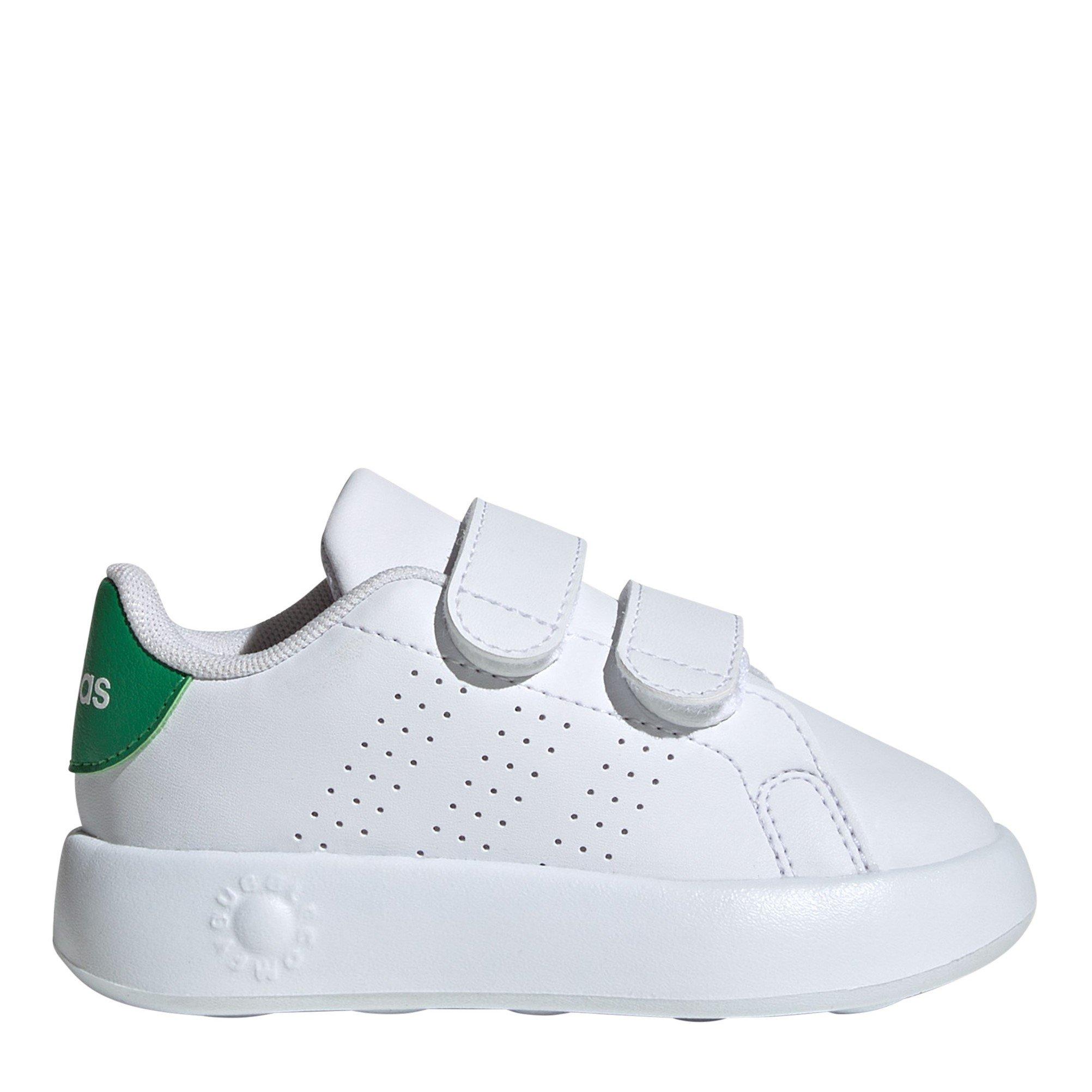 White/Green - adidas - Advantage Court Lifestyle Trainers Infants - 1