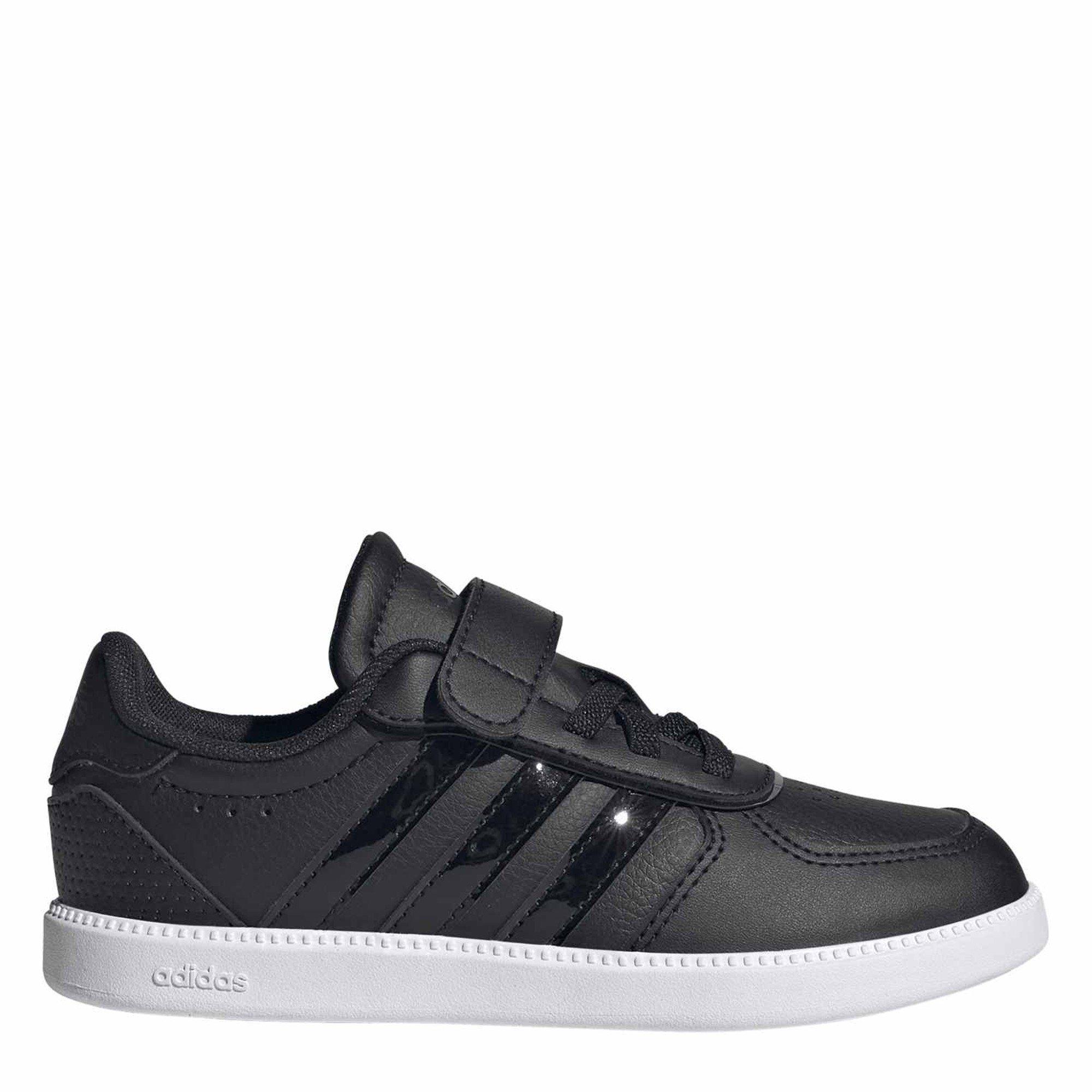 Adidas Girls Kids' Breaknet Sleek Court Trainers - Core Black/Core - C12.5 (31)