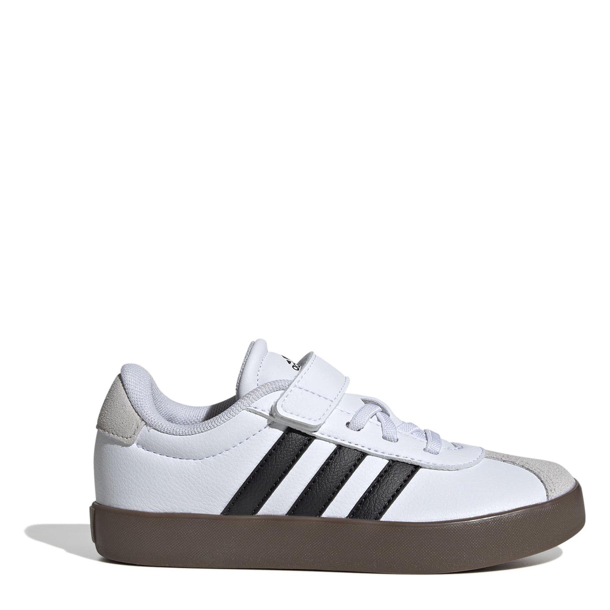 Adidas Boys Vl Court 3.0 Shoes Child - White/Gum - C12 (30.5)