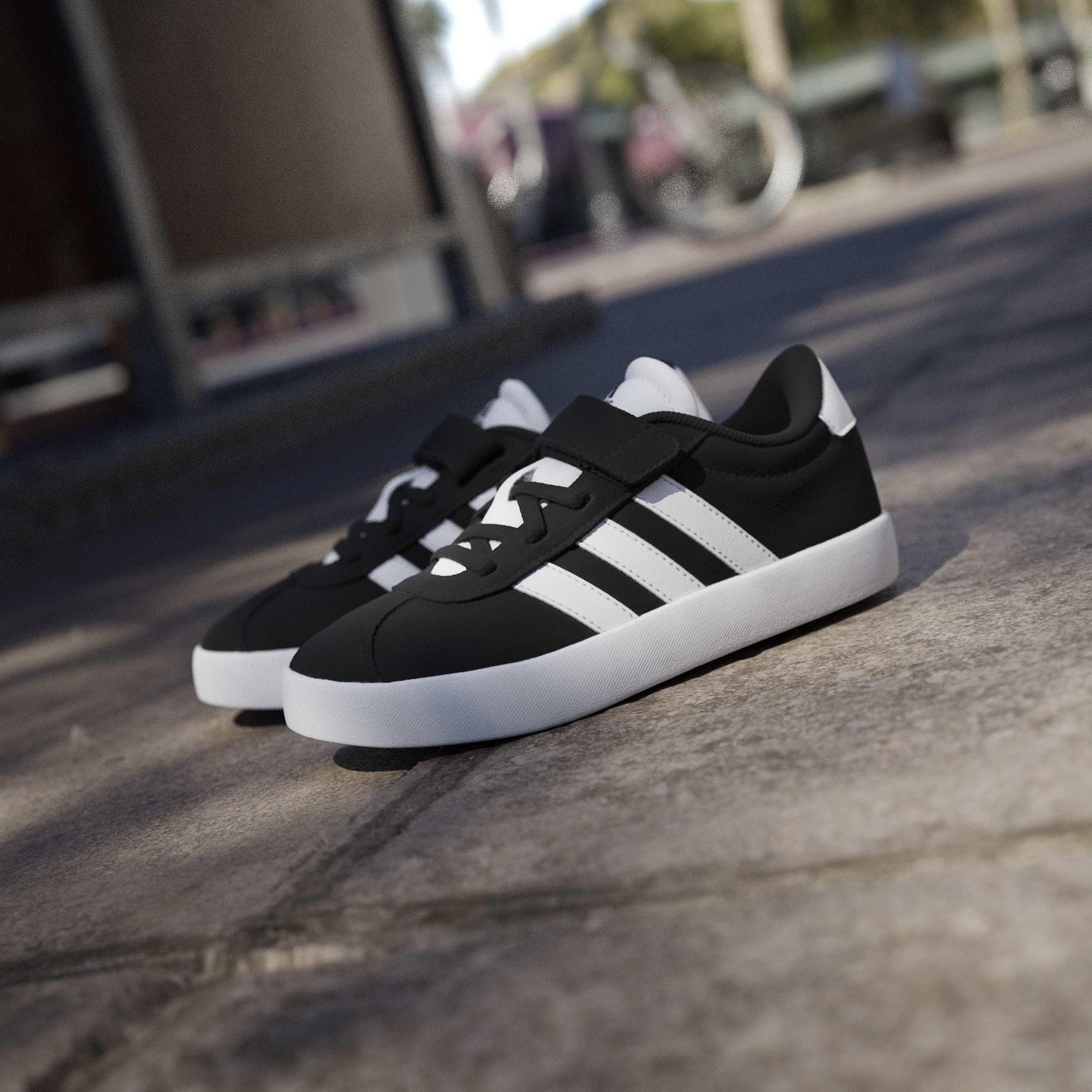 Black/White - adidas - Vl Court 3.0 Shoes Child Boys - 15