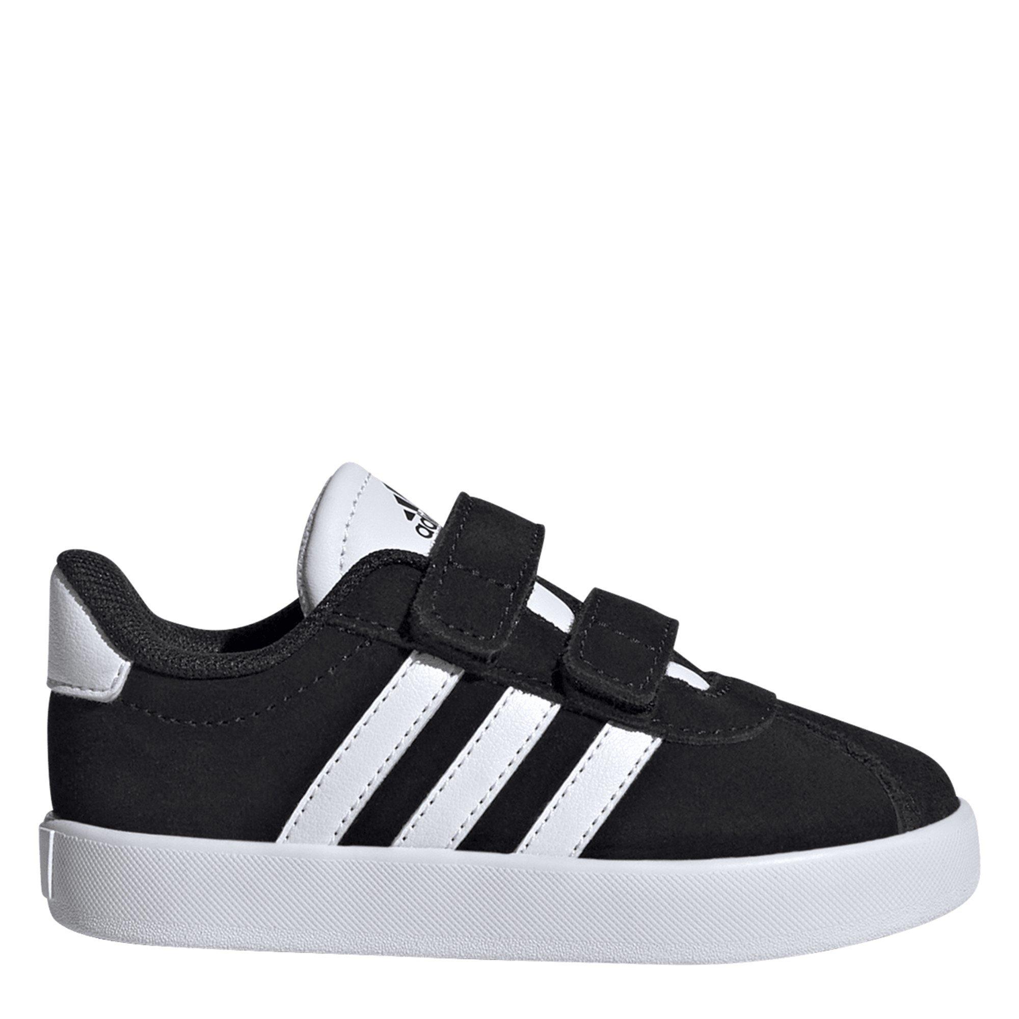 Adidas  Vl Court 3.0 Infants Shoes - Black/White - C9 (26.5)