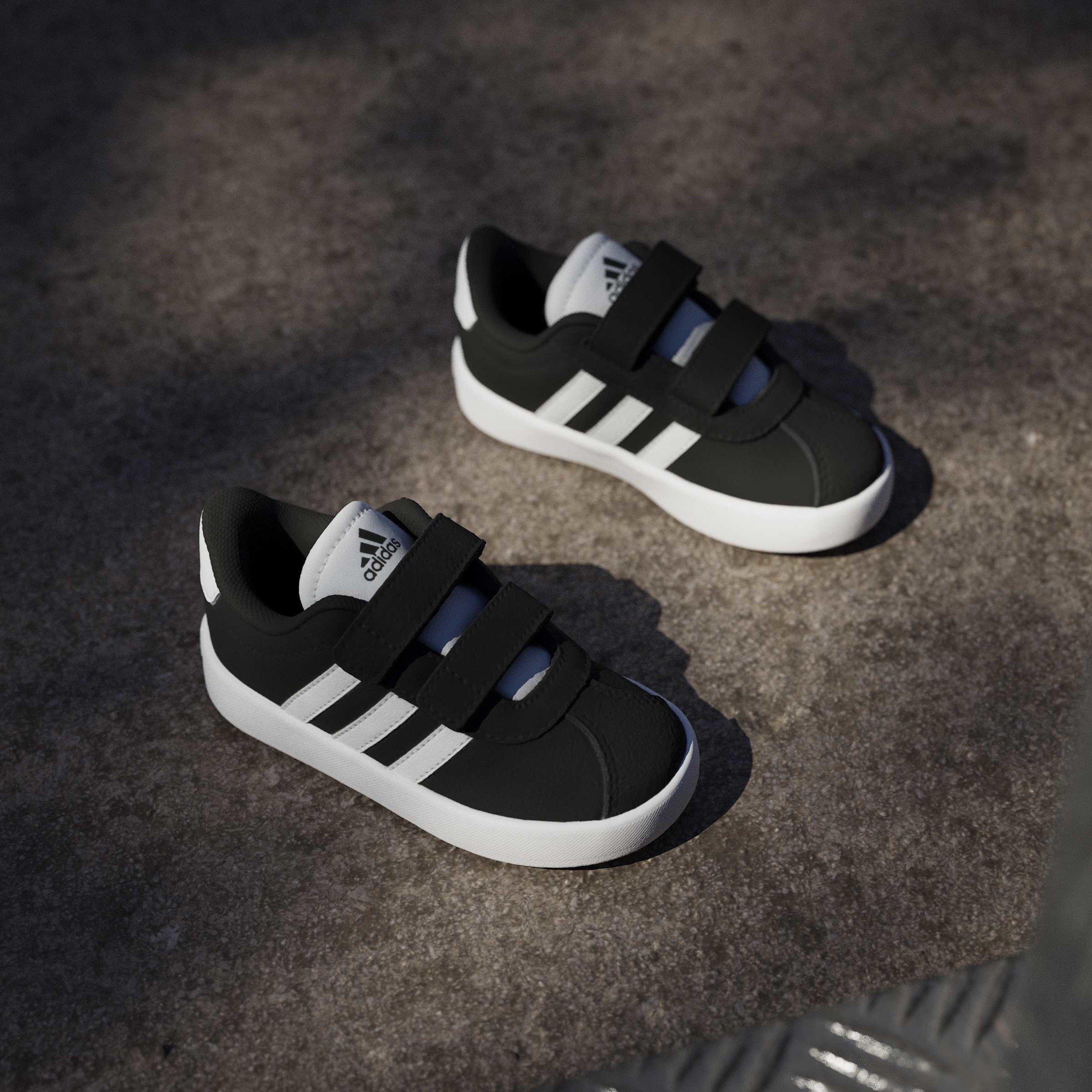 Schwarz/Weiß - adidas - VL Court 3.0 Infants Shoes - 11