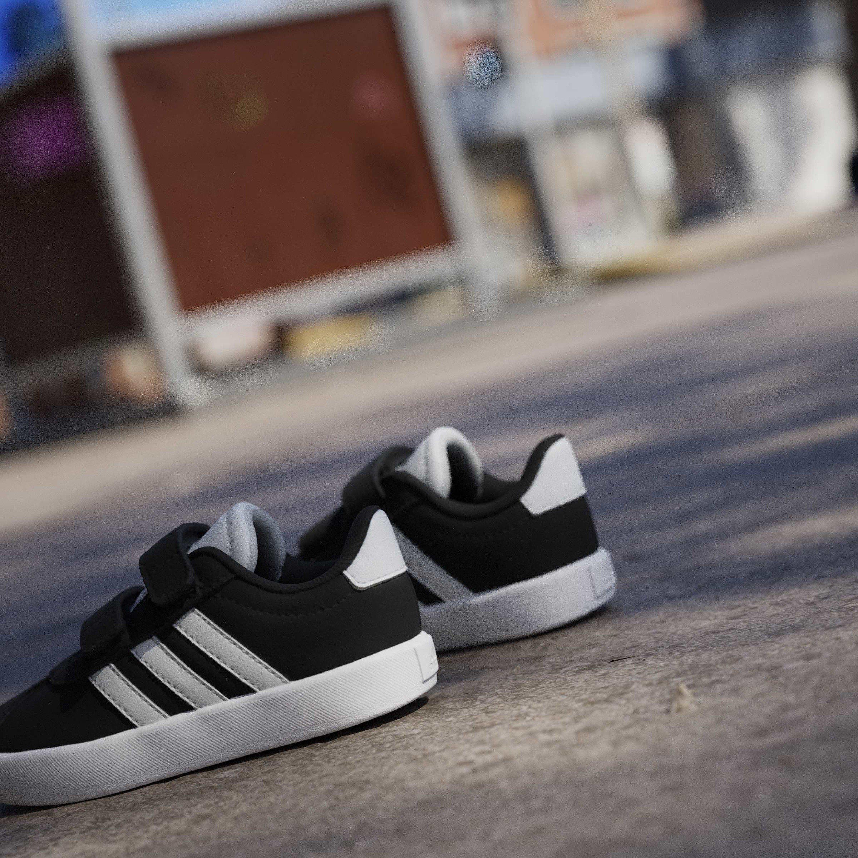 Schwarz/Weiß - adidas - VL Court 3.0 Infants Shoes - 15