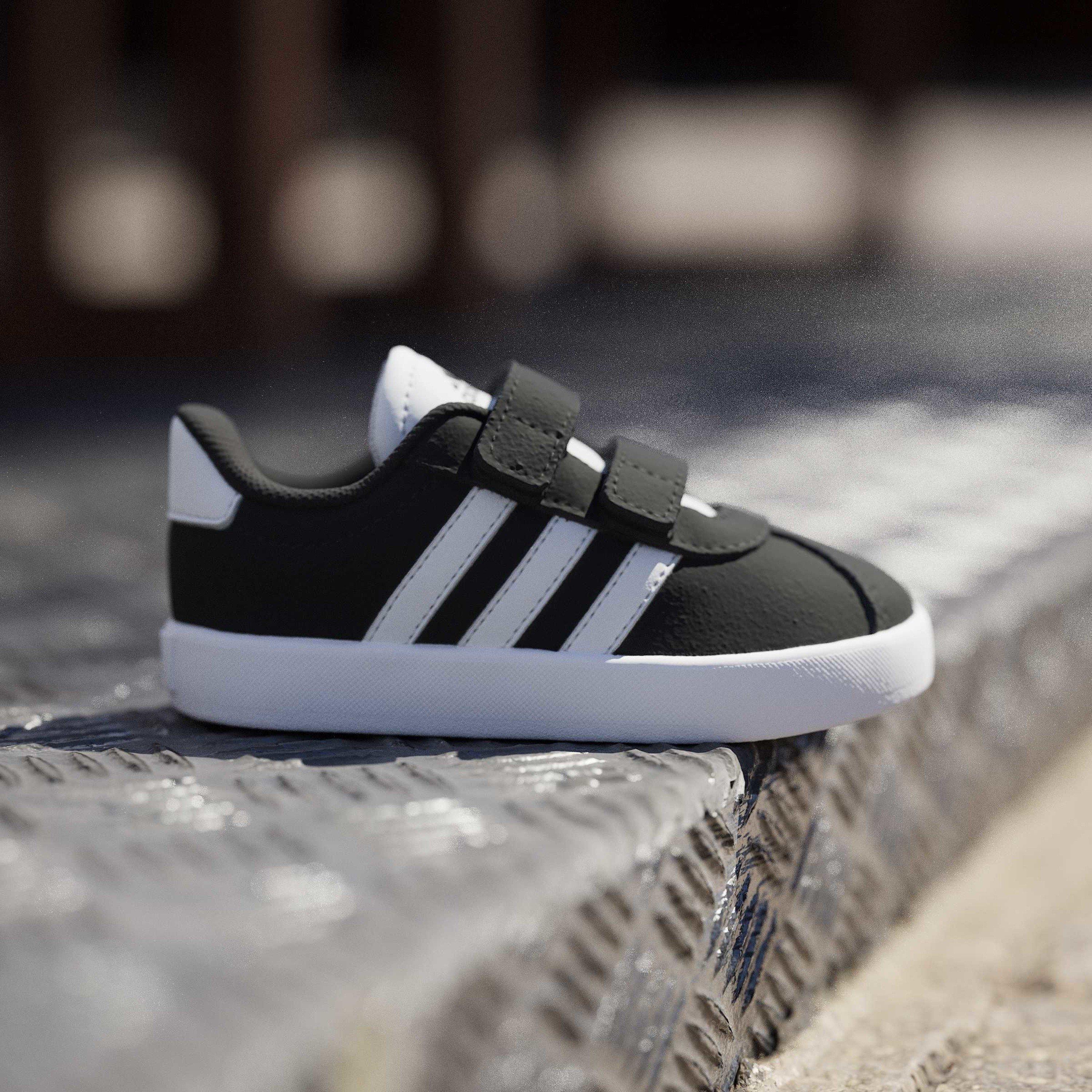 Schwarz/Weiß - adidas - VL Court 3.0 Infants Shoes - 9