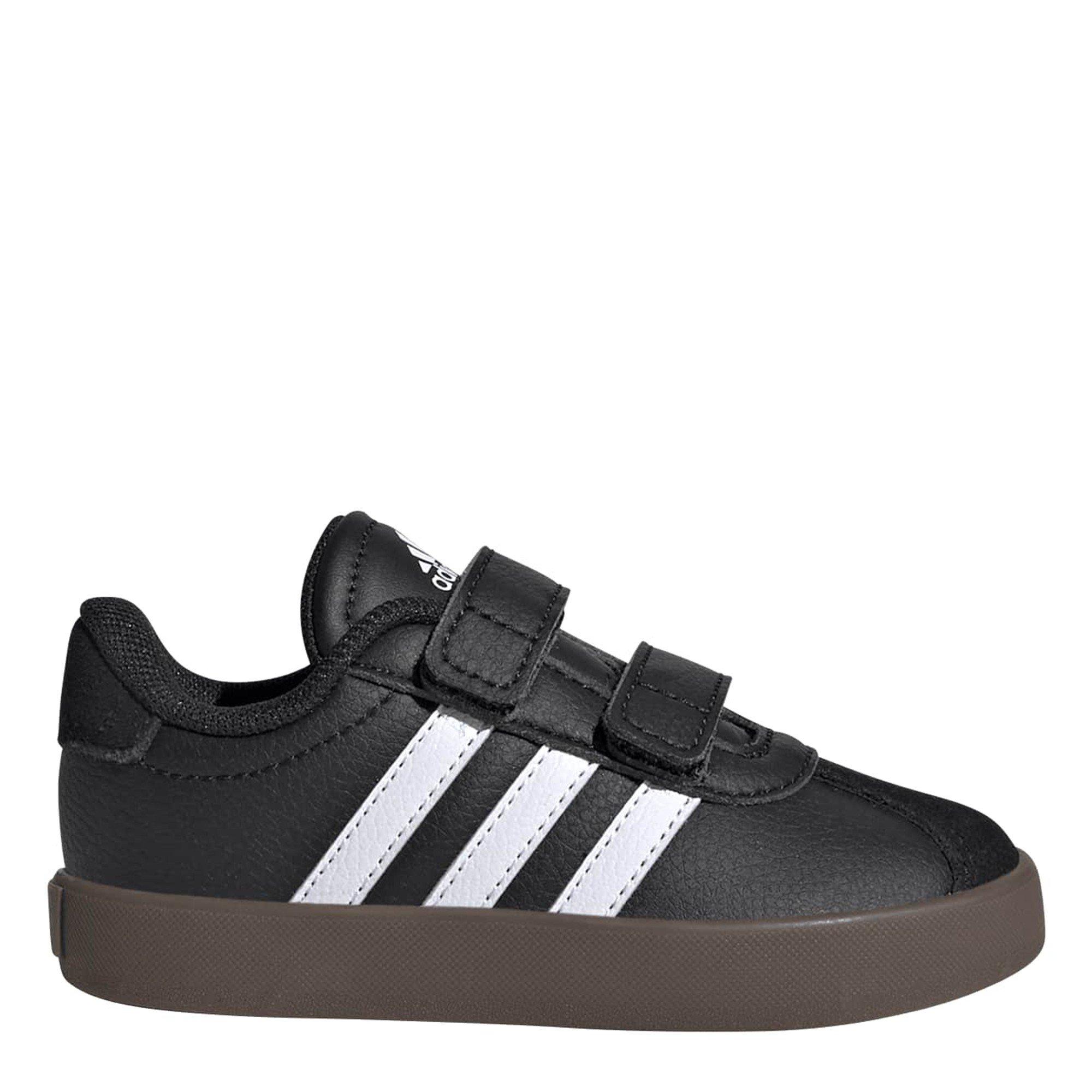 Adidas  Vl Court 3.0 Infants Shoes - Blk/Wht/Gum - C4 (20)